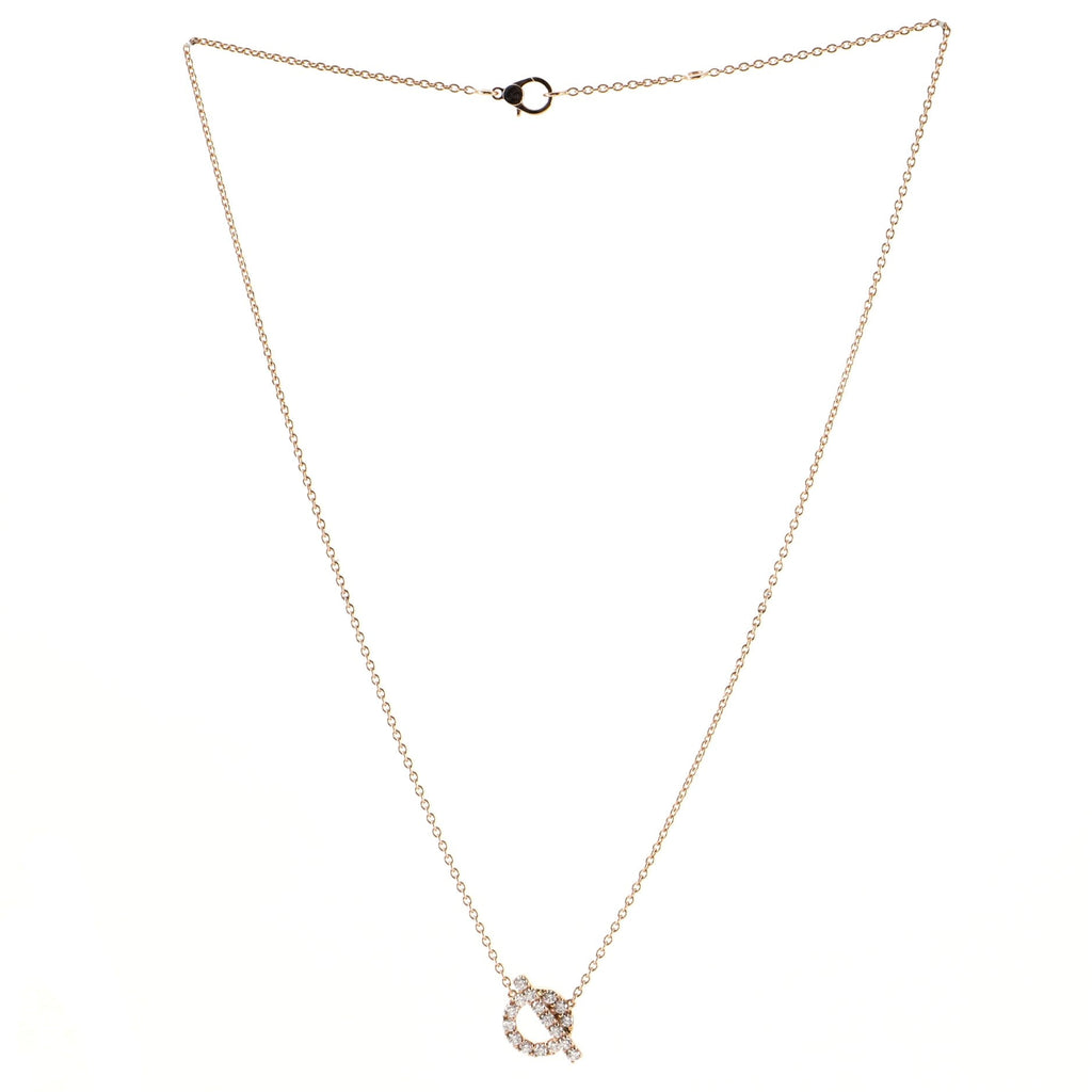 Finesse Pendant Necklace 18K Rose Gold and Diamonds