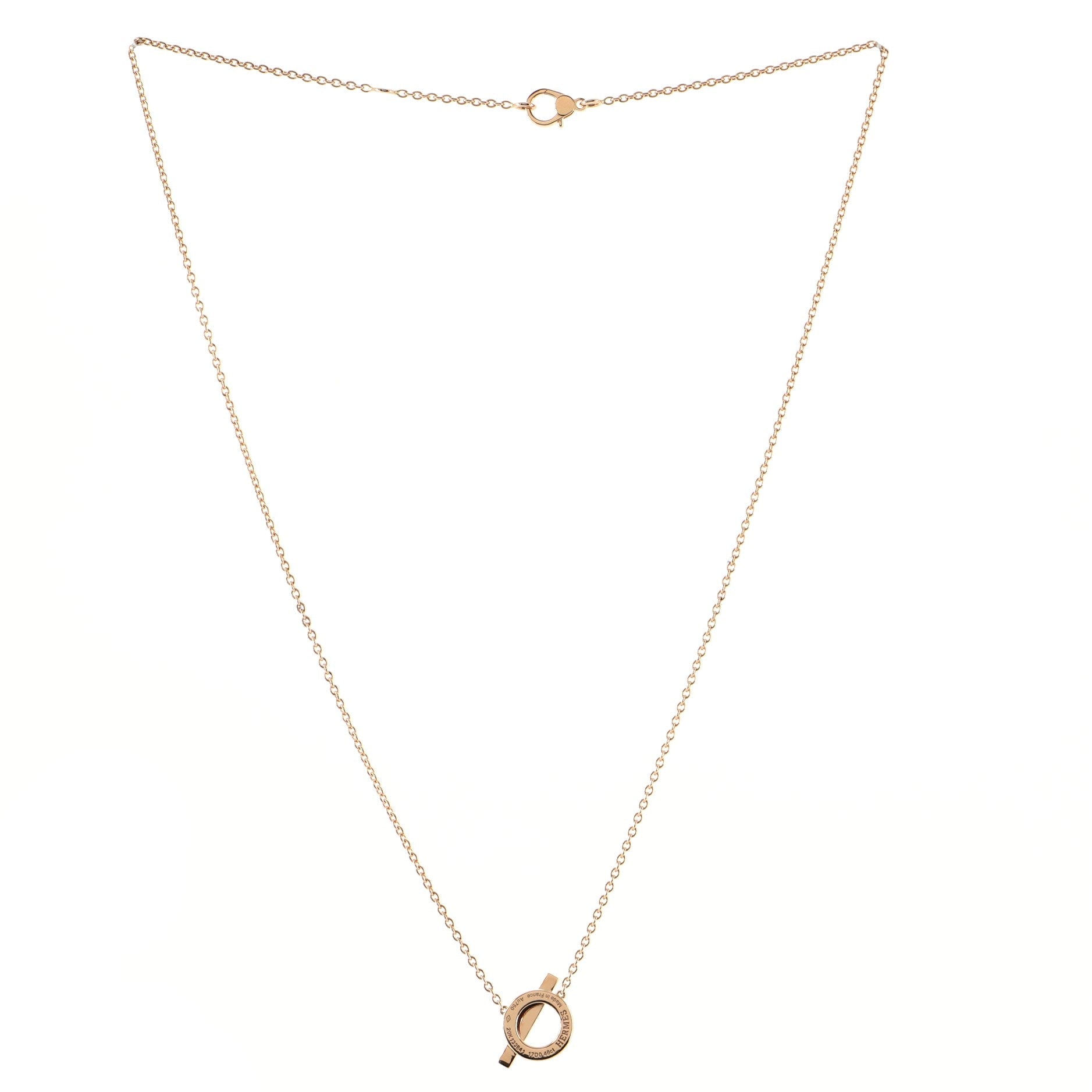 Finesse Pendant Necklace 18K Rose Gold and Diamonds