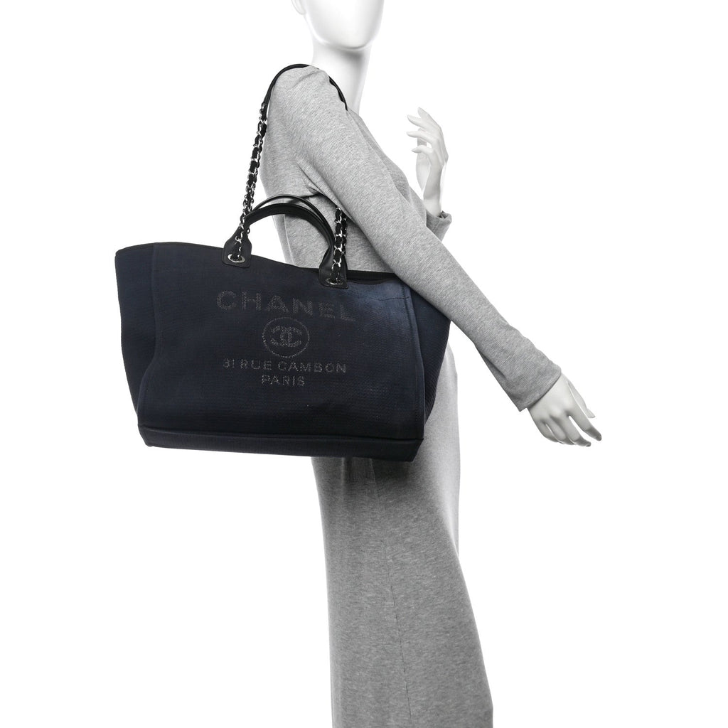 Mixed Fibers Medium Deauville Tote Black