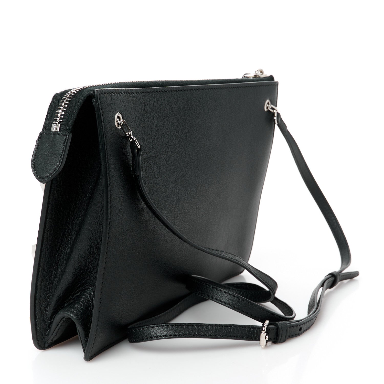 Vitello Dolce Studded Mini 2Jours Pouch Black Multicolor