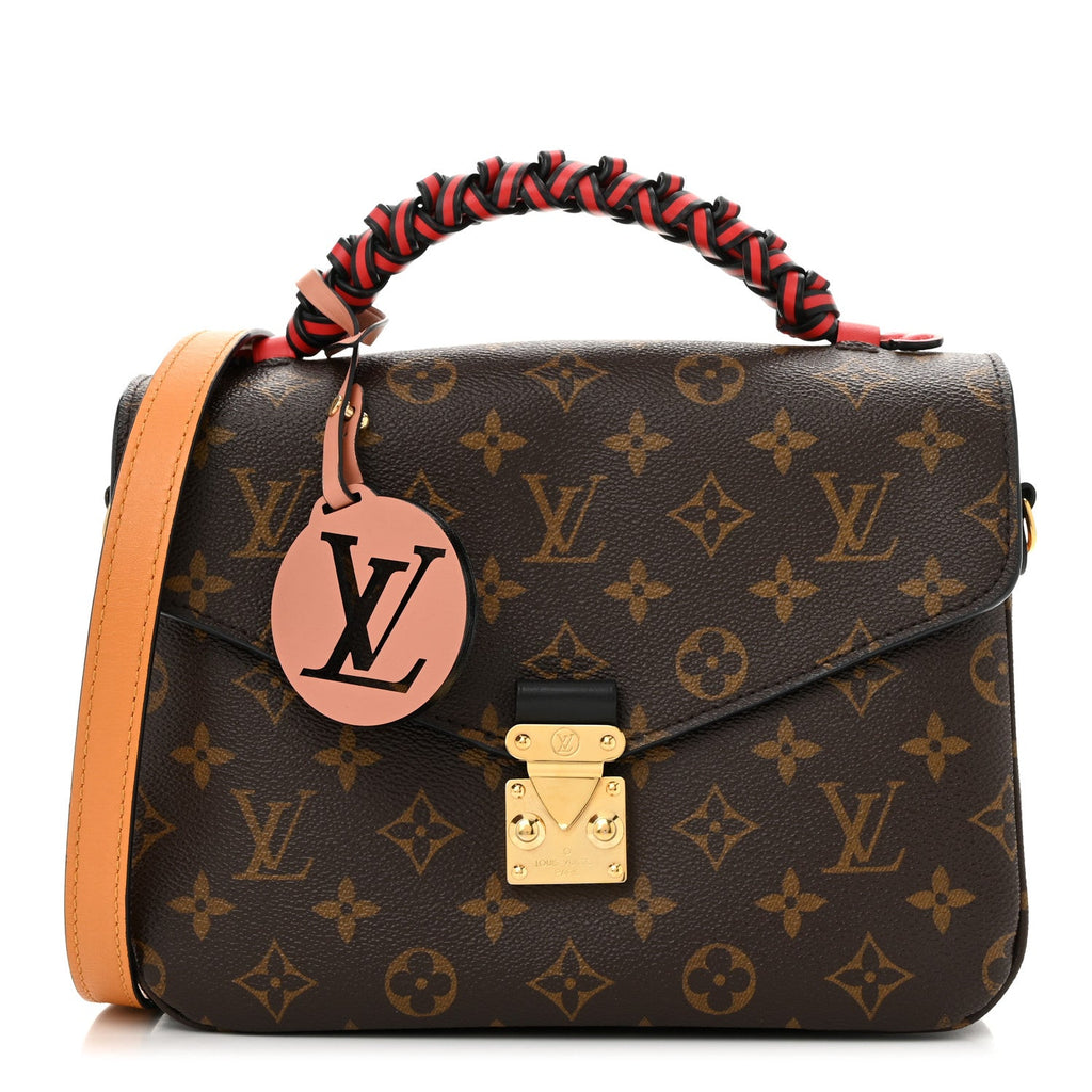 Monogram Braided Pochette Metis Coquelicot