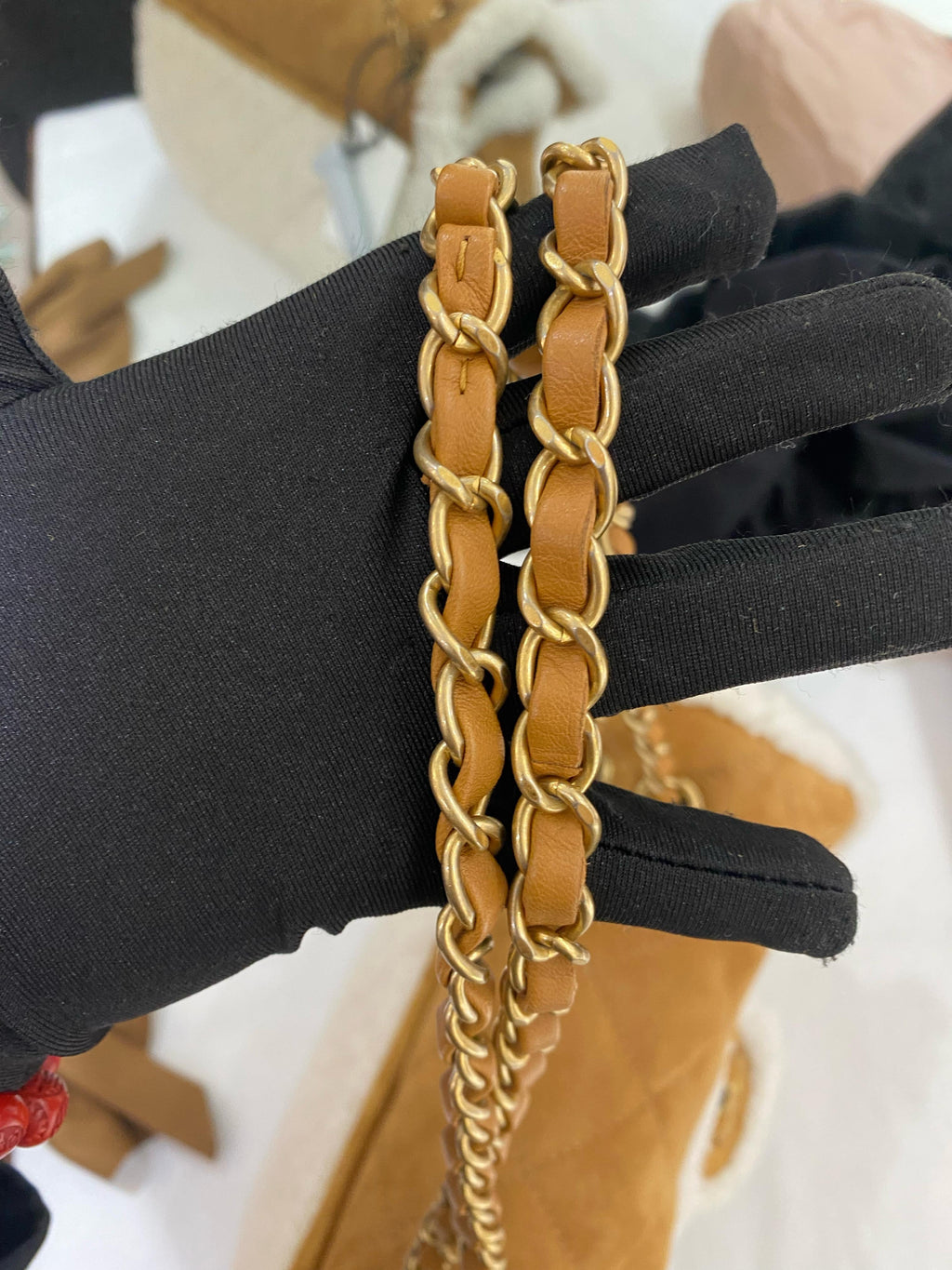 Chanel 18 Shearling Coco Neige Flap Bag