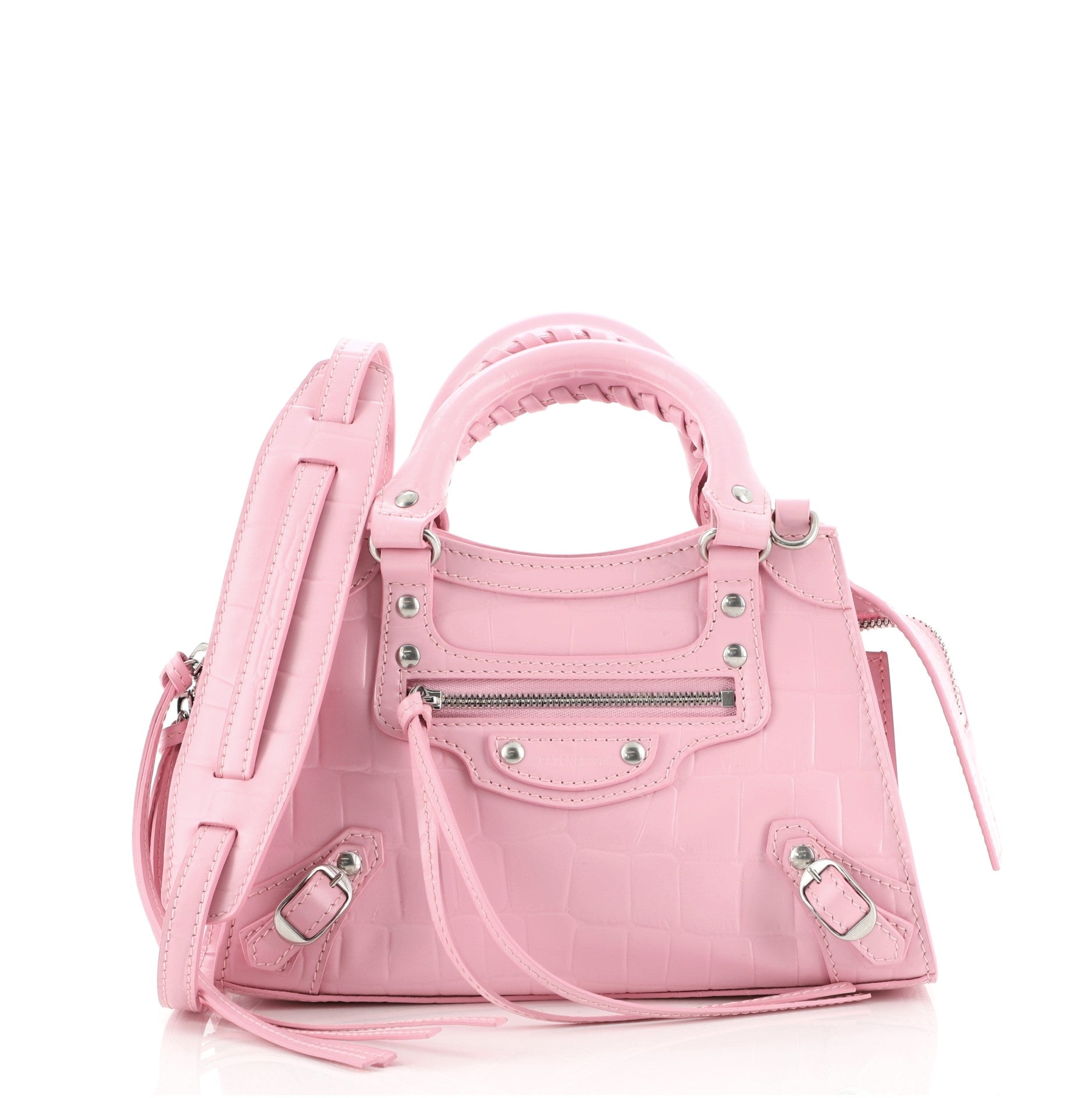Neo Classic City Bag Crocodile Embossed Leather Mini