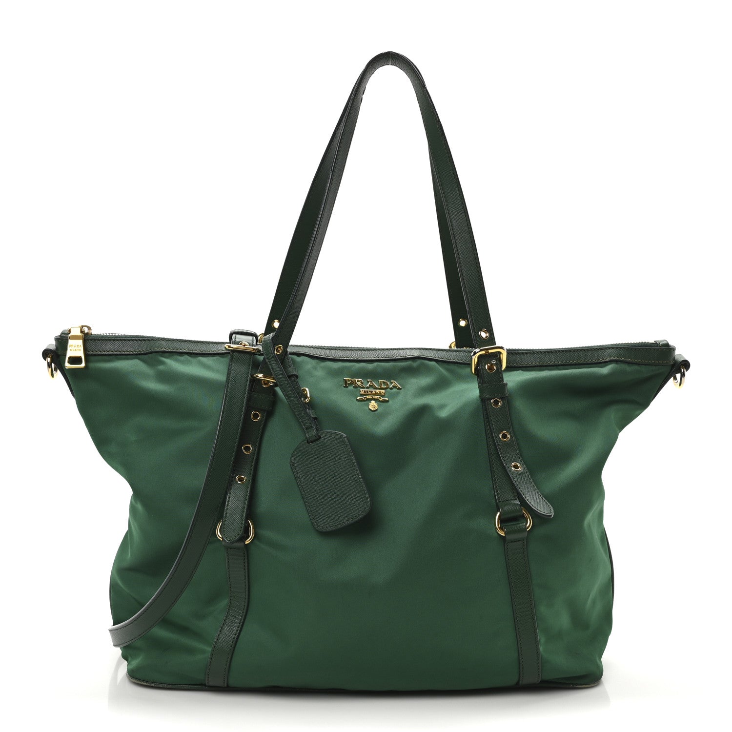Tessuto Nylon Saffiano Tote Oleandro