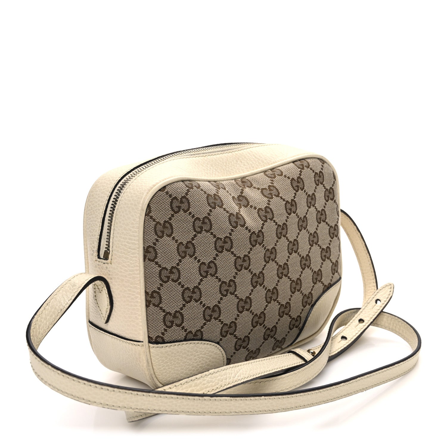 Monogram Dollar Calfskin Mini Bree Messenger Bag Beige Ebony Avoire