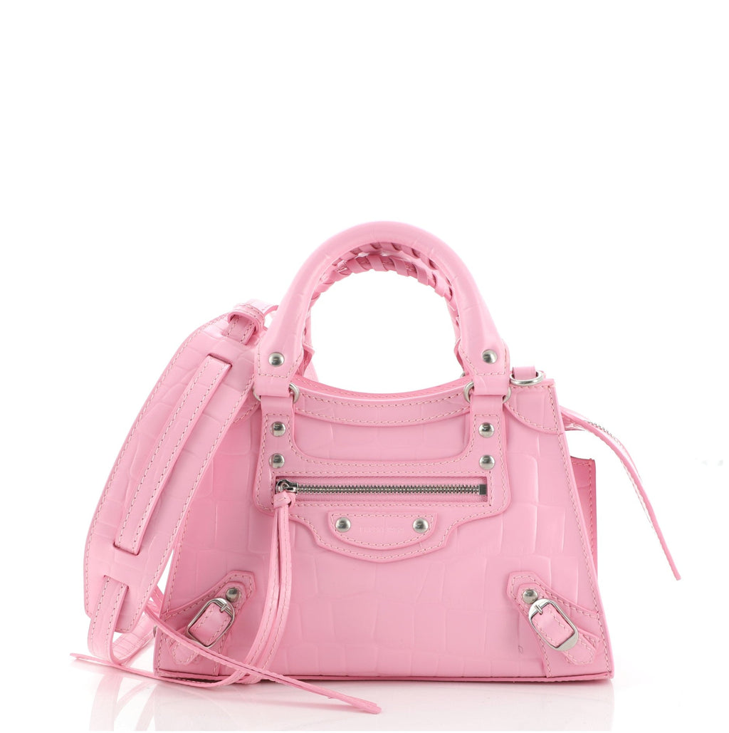 Neo Classic City Bag Crocodile Embossed Leather Mini