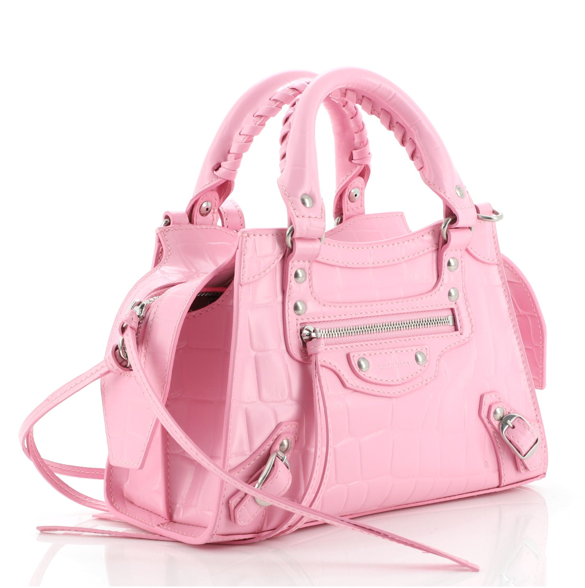 Neo Classic City Bag Crocodile Embossed Leather Mini