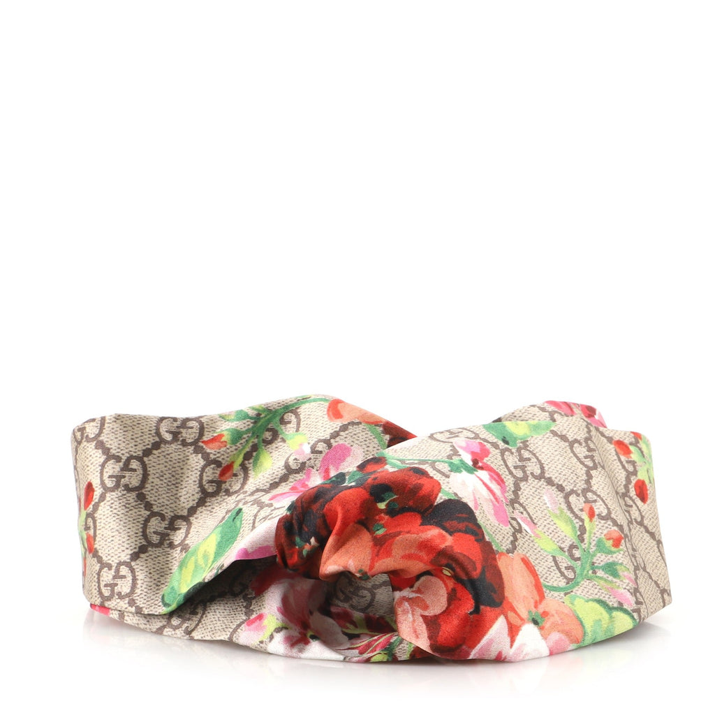 Headband Blooms Print GG Silk XS