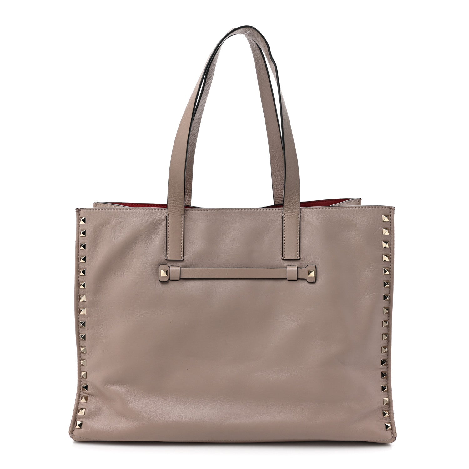 Nappa Medium Rockstud Soft Tote Soft Noisette