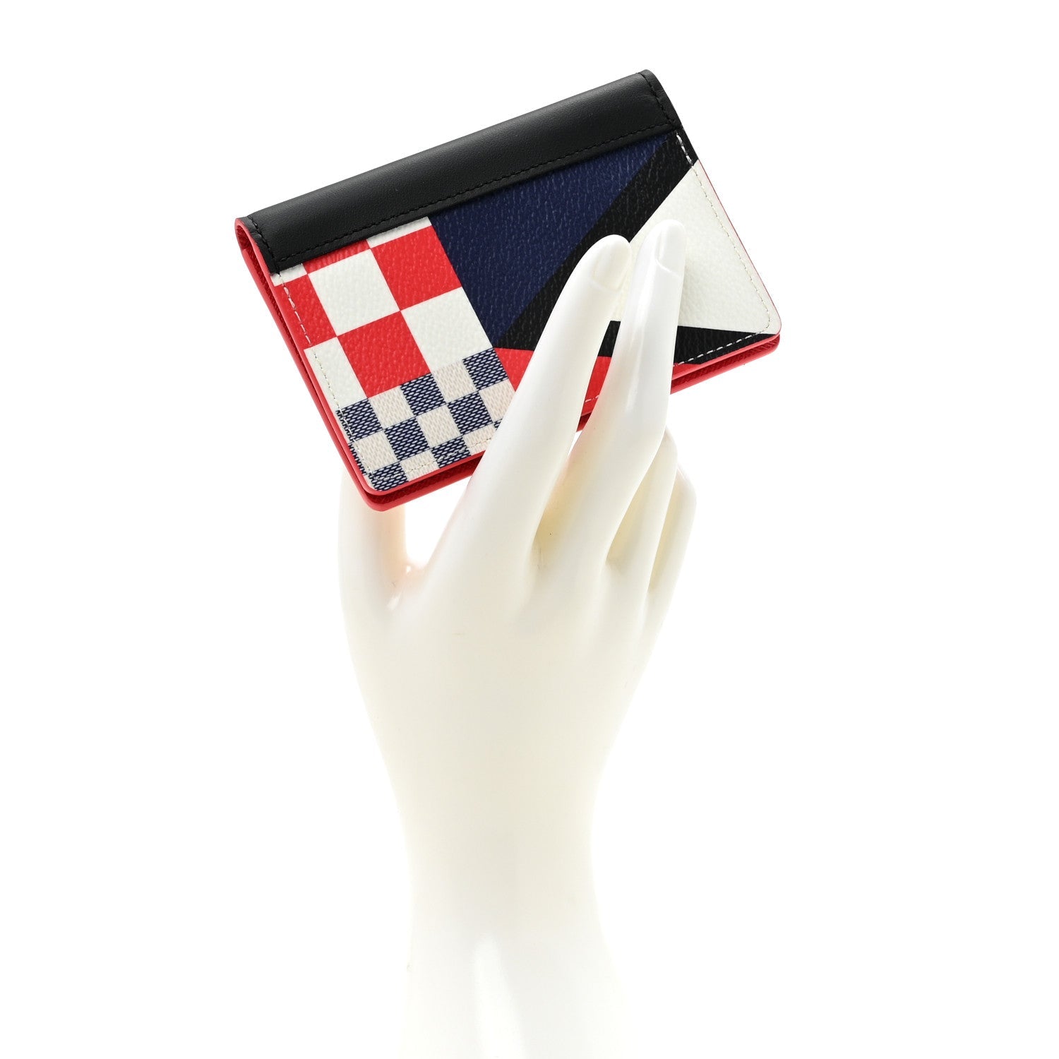 Damier Flags Pocket Organizer Red Blue