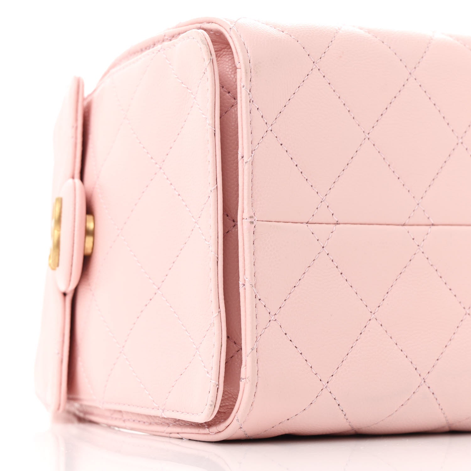 Caviar Quilted Small Chanel 25 Handbag Light Pink