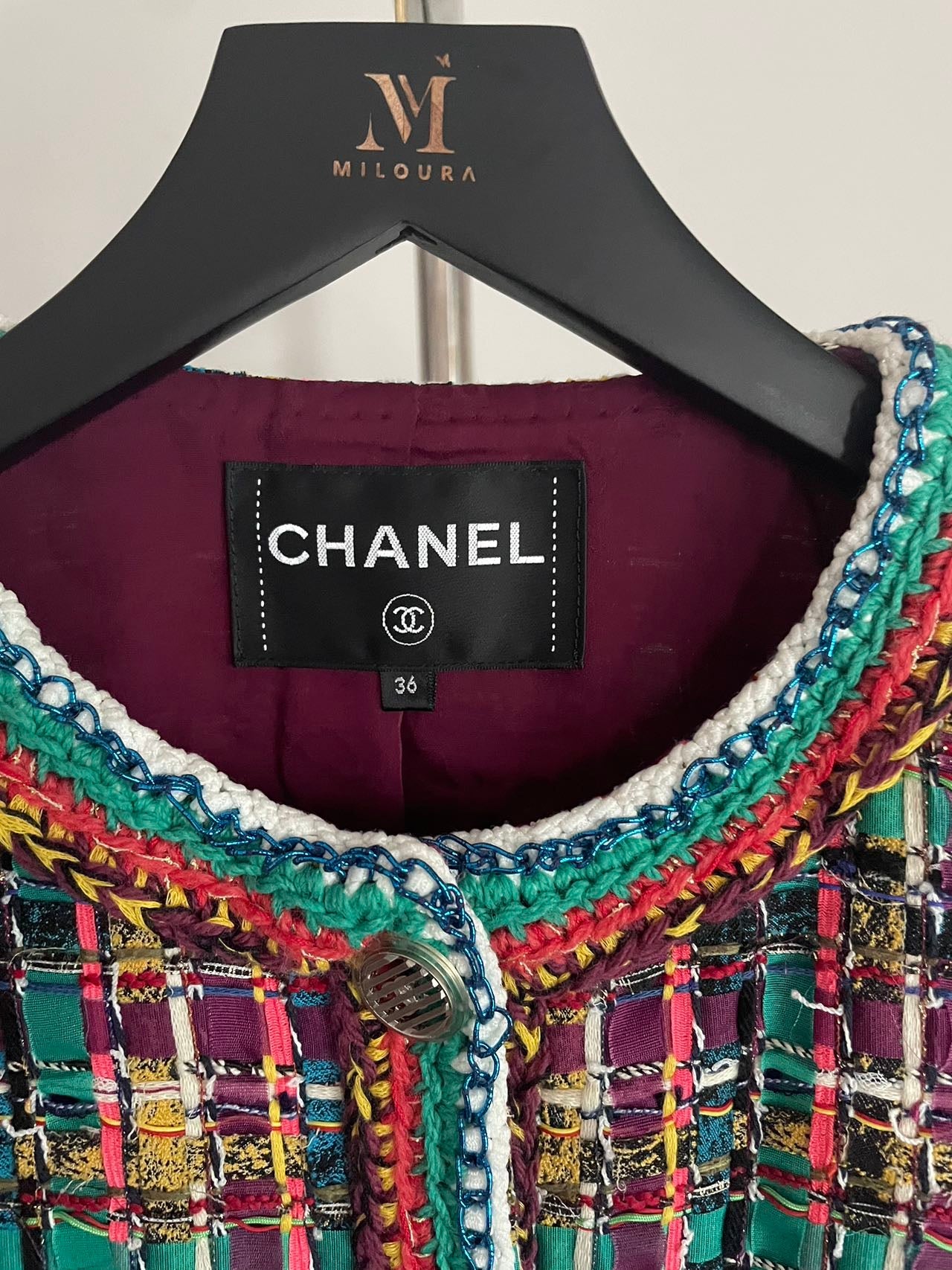 Chanel 2017 Tweed Pattern Evening Jacket  by Karl Lagerfeld