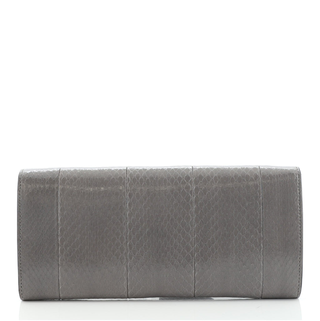 GG Marmont Clutch Python Embossed and Leather