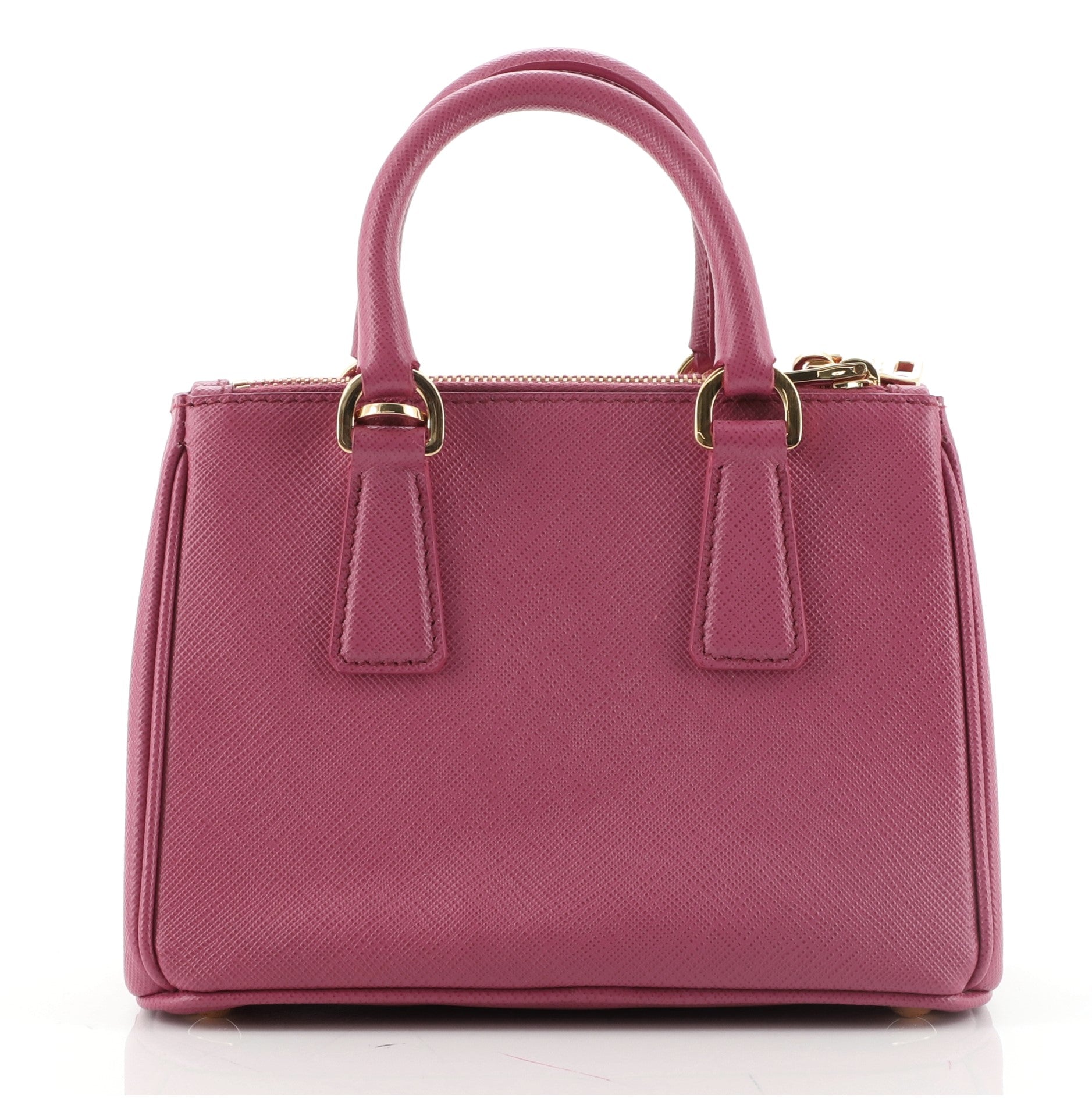 Galleria Double Zip Tote Saffiano Leather Mini