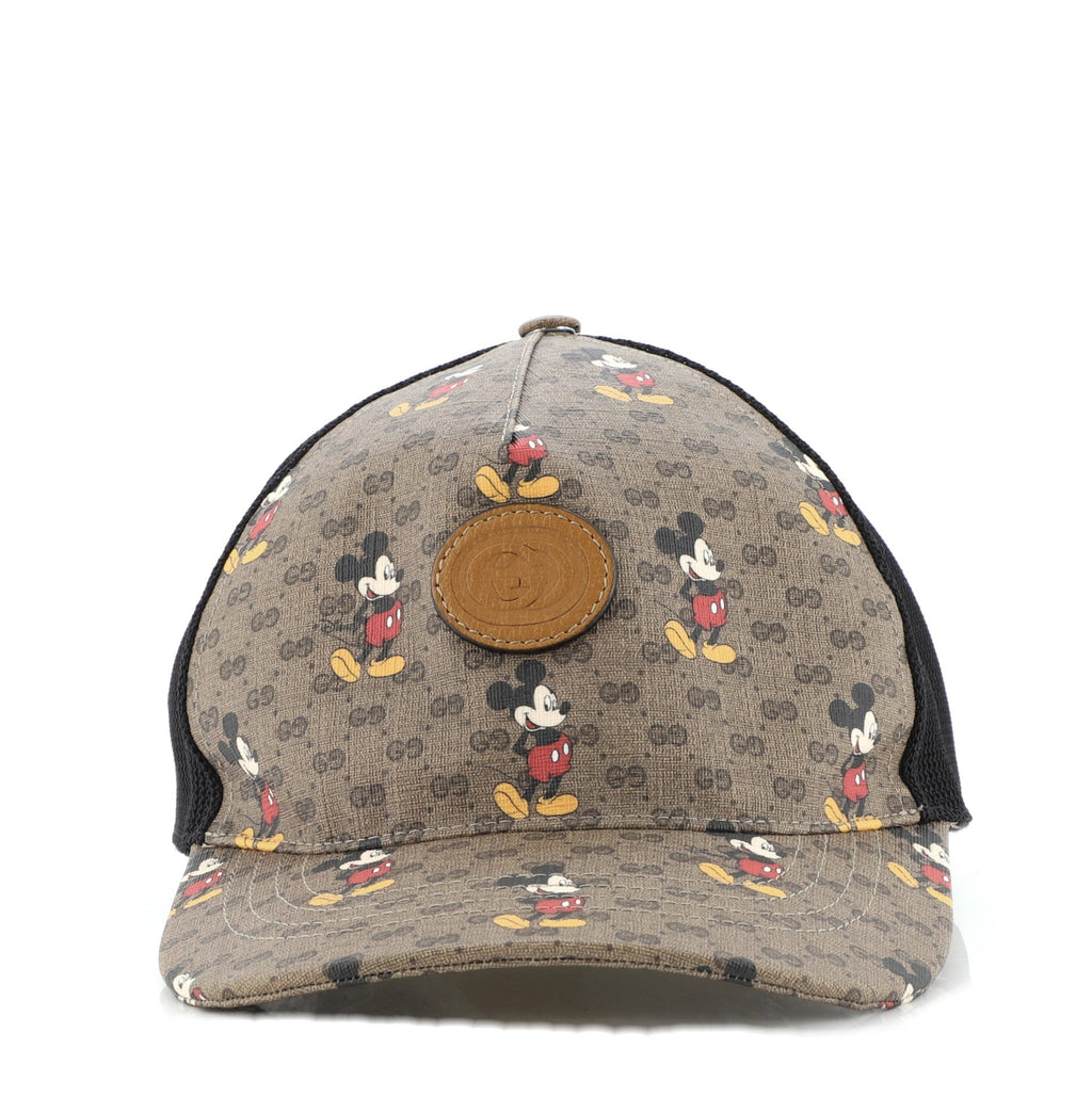 Disney Mickey Mouse Baseball Cap Printed Mini GG Coated Canvas Large