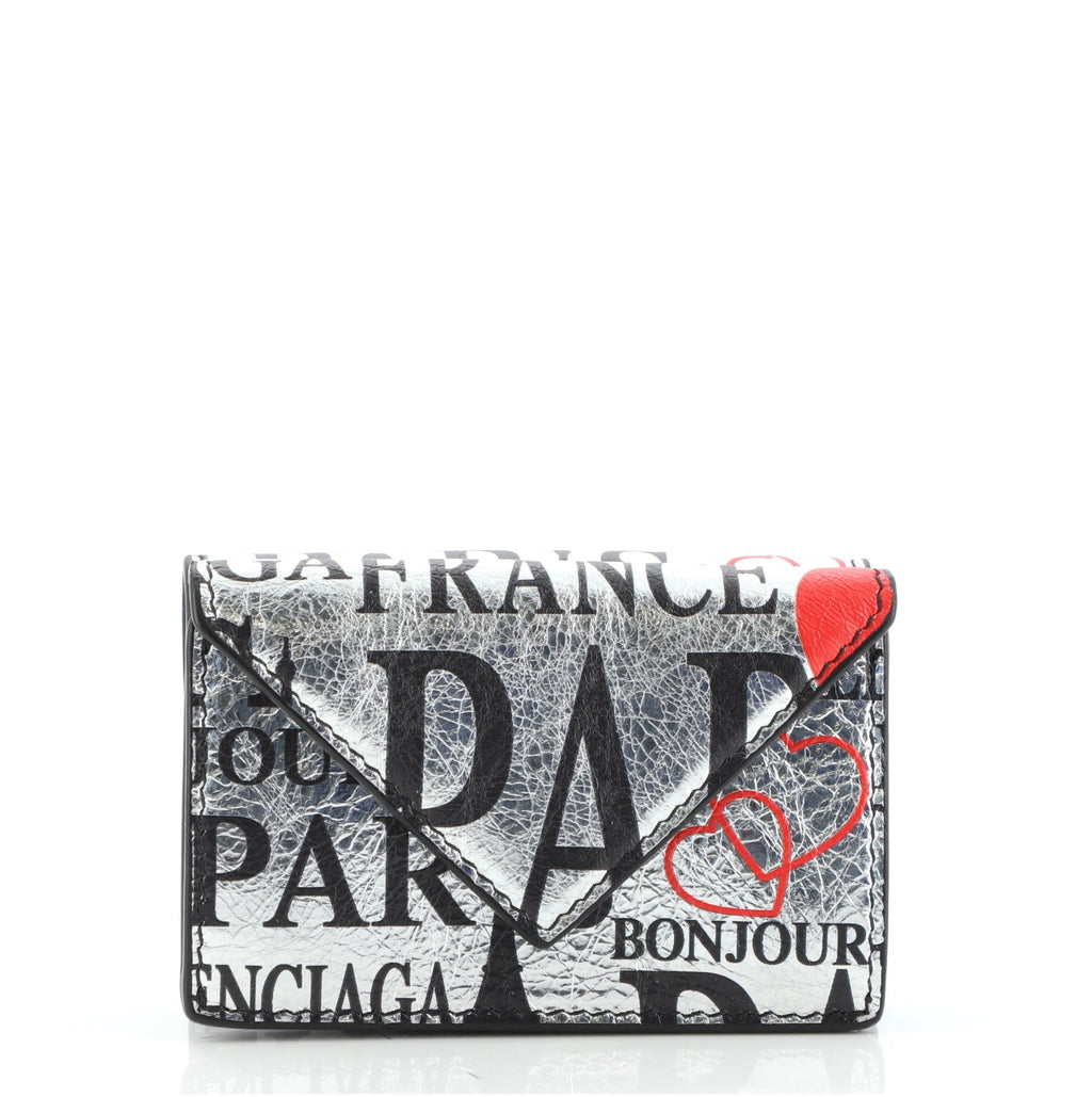 Graffiti Papier Flap Wallet Leather Mini