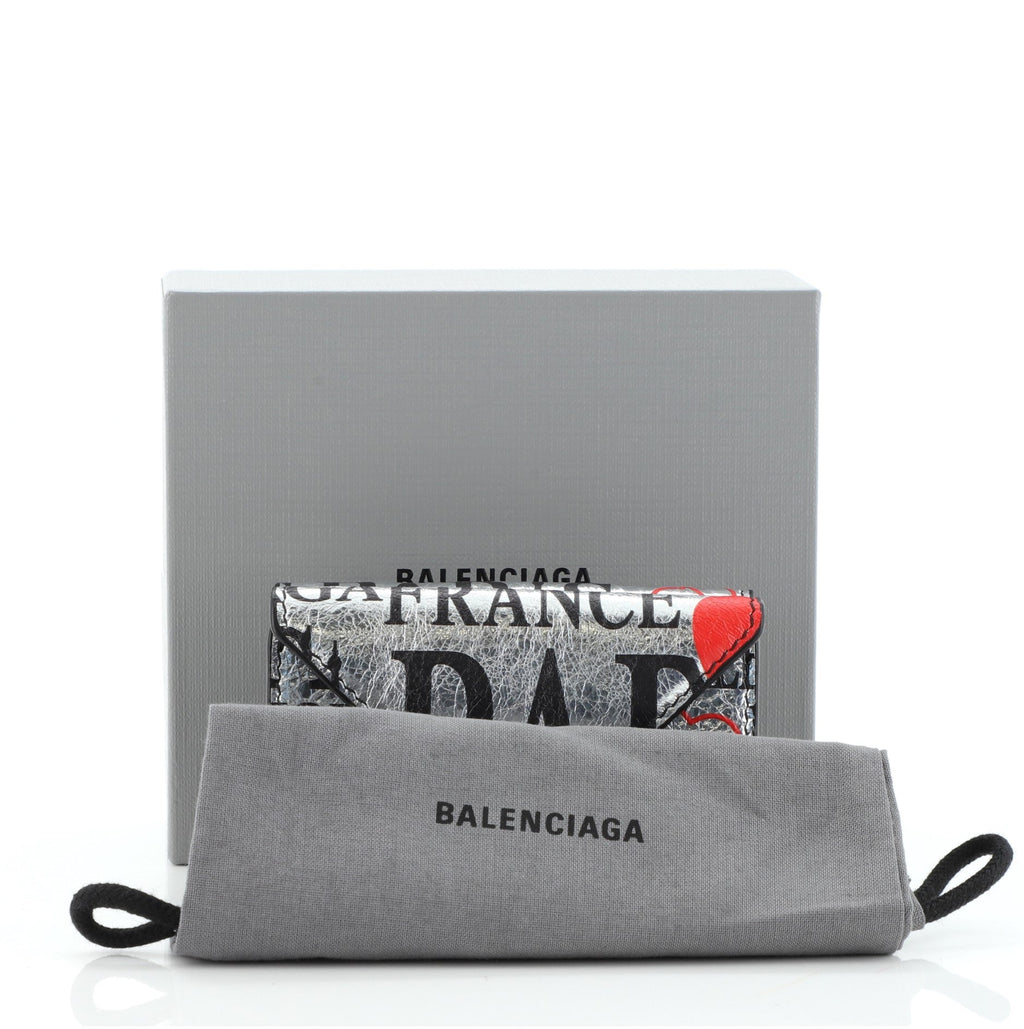 Graffiti Papier Flap Wallet Leather Mini