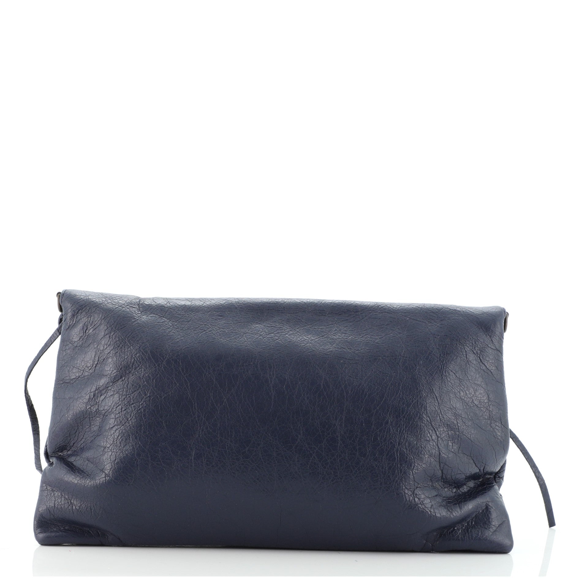 Classic Studs Envelope Strap Clutch Leather
