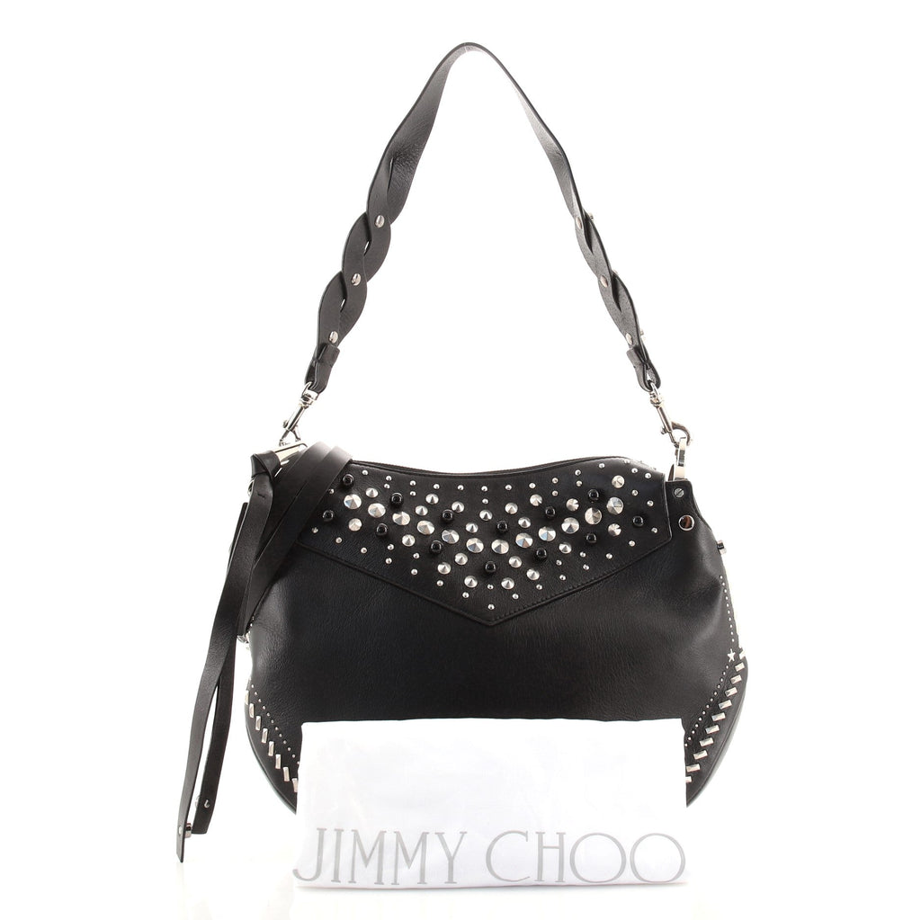 Artie Hobo Leather with Studded Detail Mini