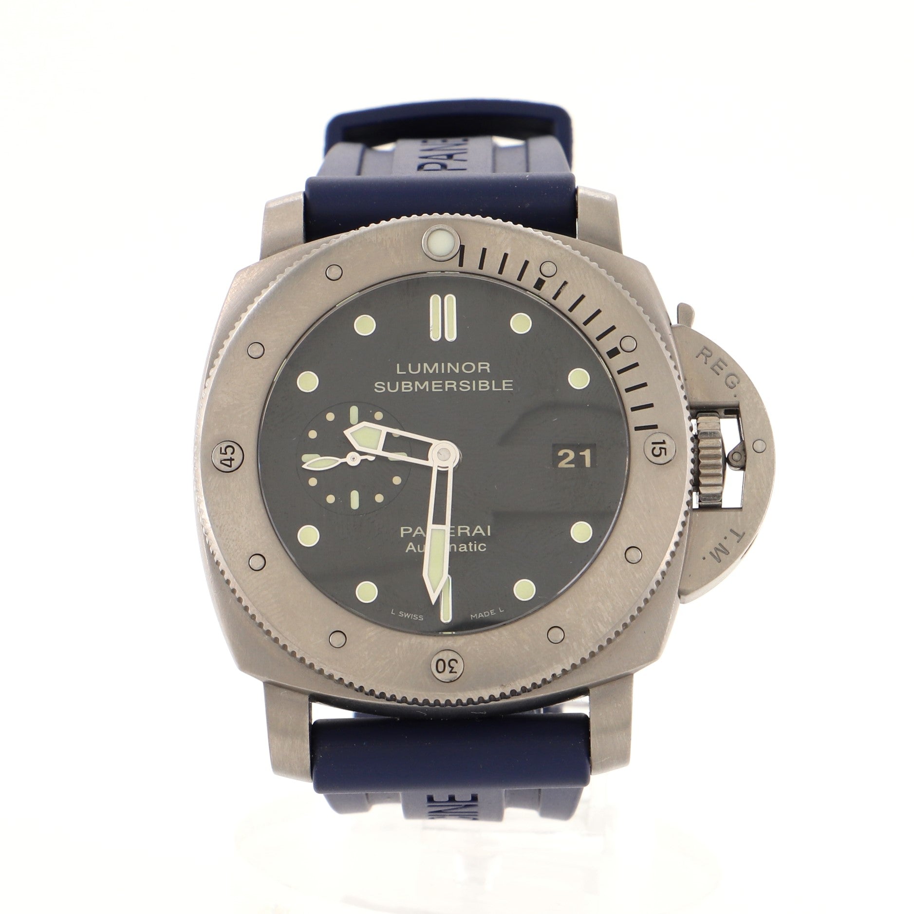 Luminor Submersible 1950 3 Day Automatic Watch Titanium and Rubber 47