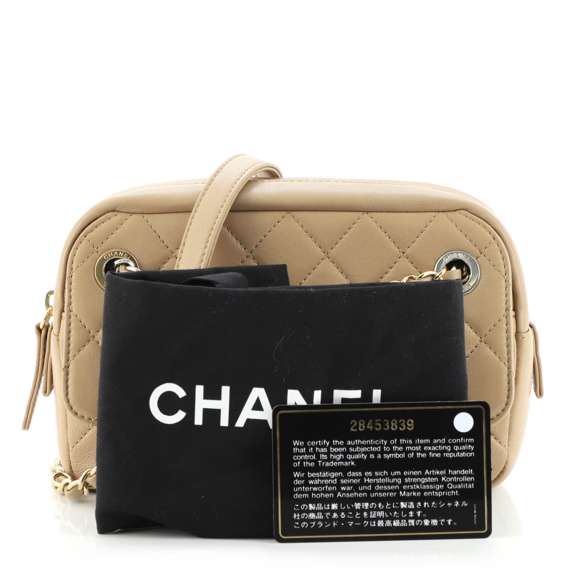 CC Turn & Lock Camera Bag Quilted Calfskin Mini