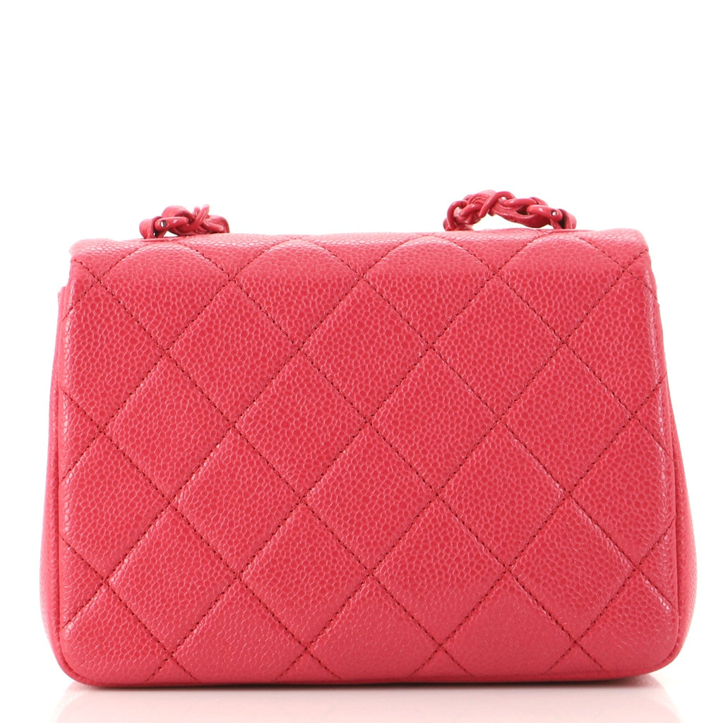 Incognito Square Flap Bag Quilted Caviar Mini