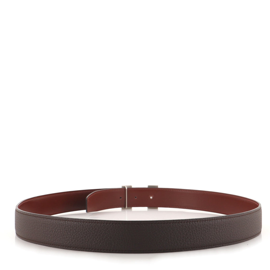 Constance Martelee H Reversible Belt Leather with Hammered Hardware Medium 105