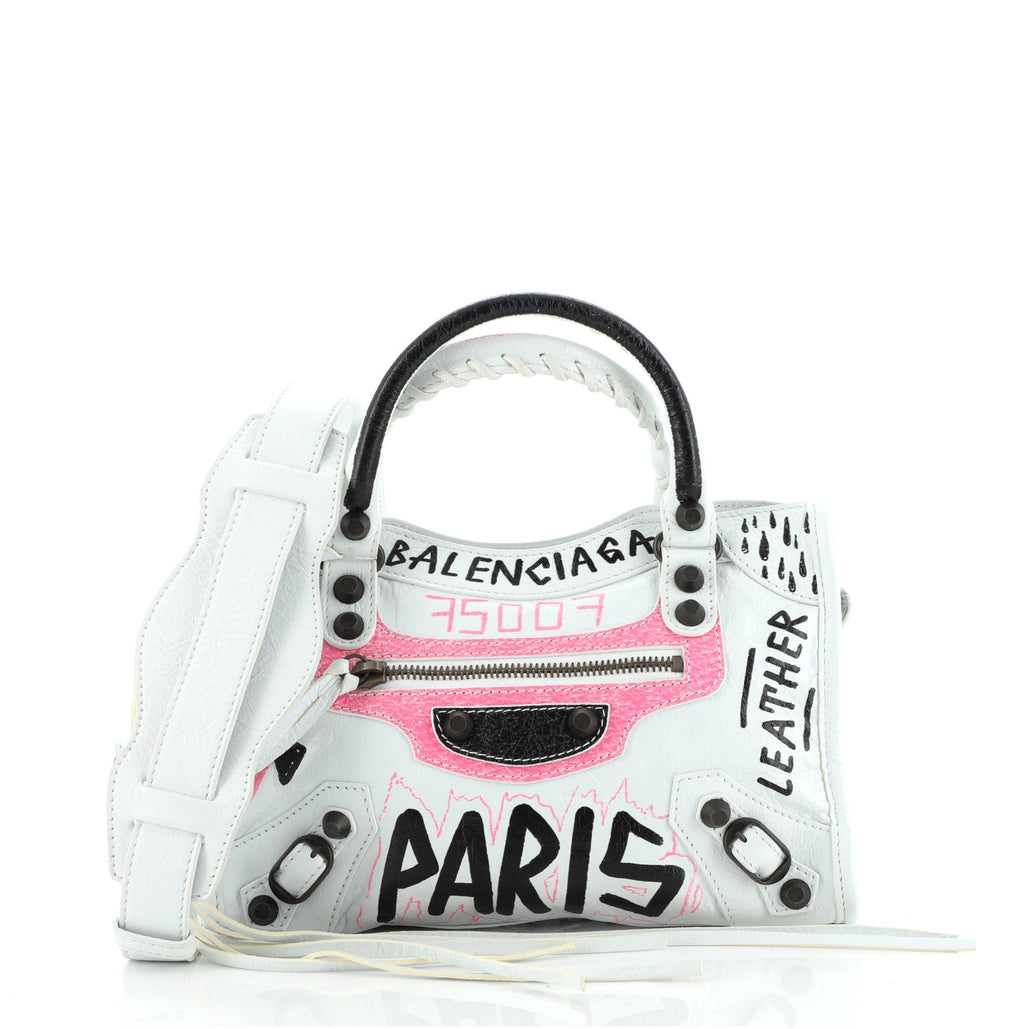 City Graffiti Classic Studs Bag Leather Mini
