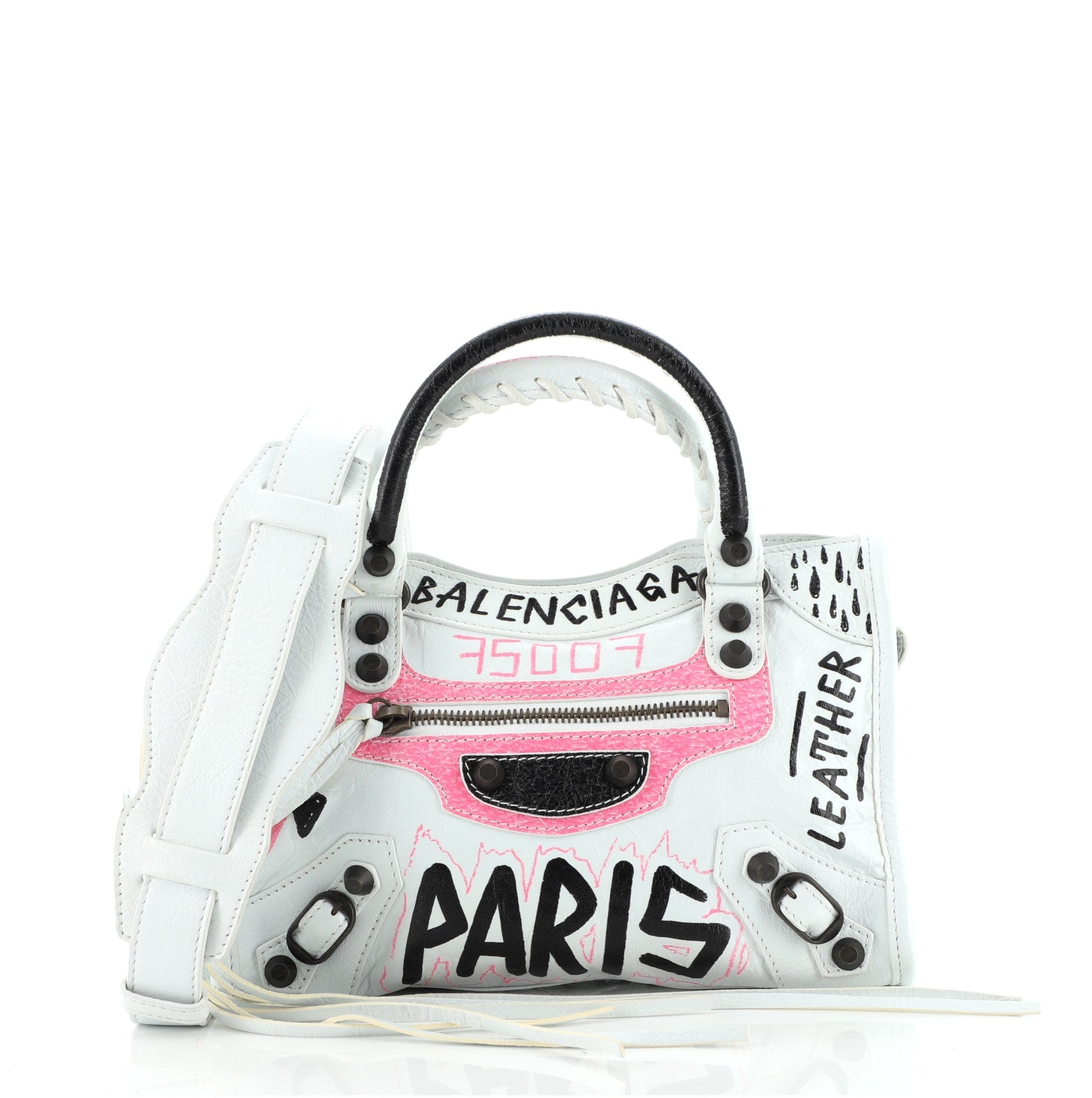 City Graffiti Classic Studs Bag Leather Mini