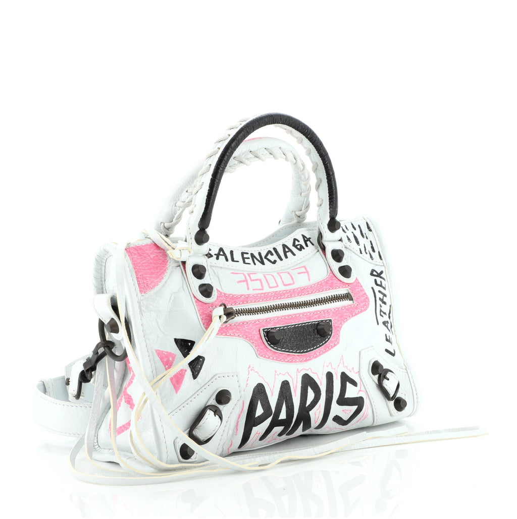 City Graffiti Classic Studs Bag Leather Mini