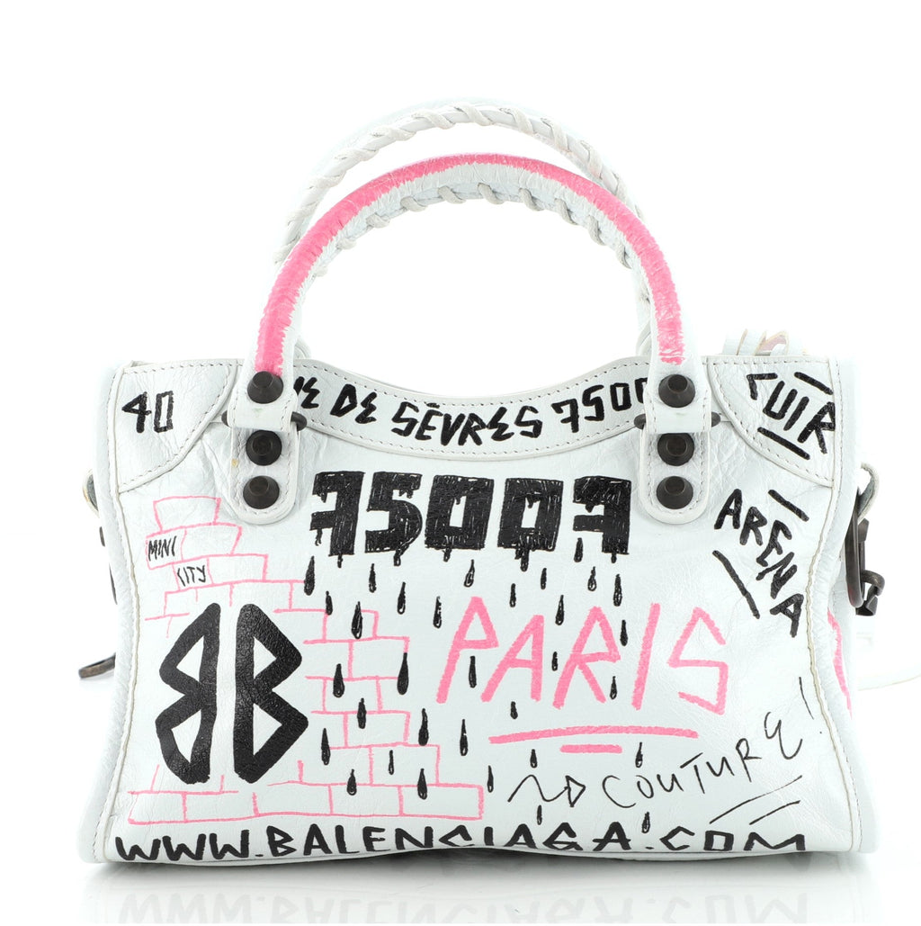 City Graffiti Classic Studs Bag Leather Mini