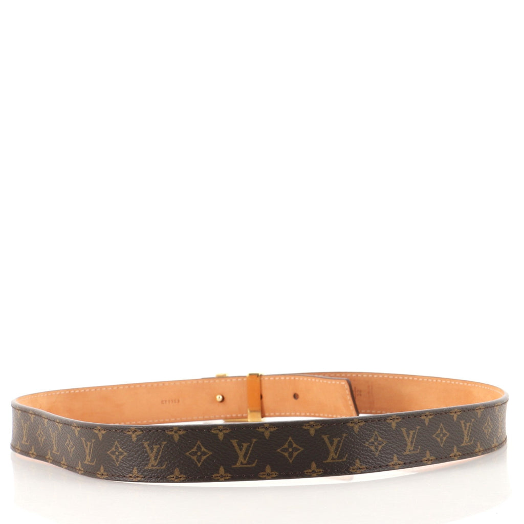 LV Initiales Belt Monogram Canvas Thin 80
