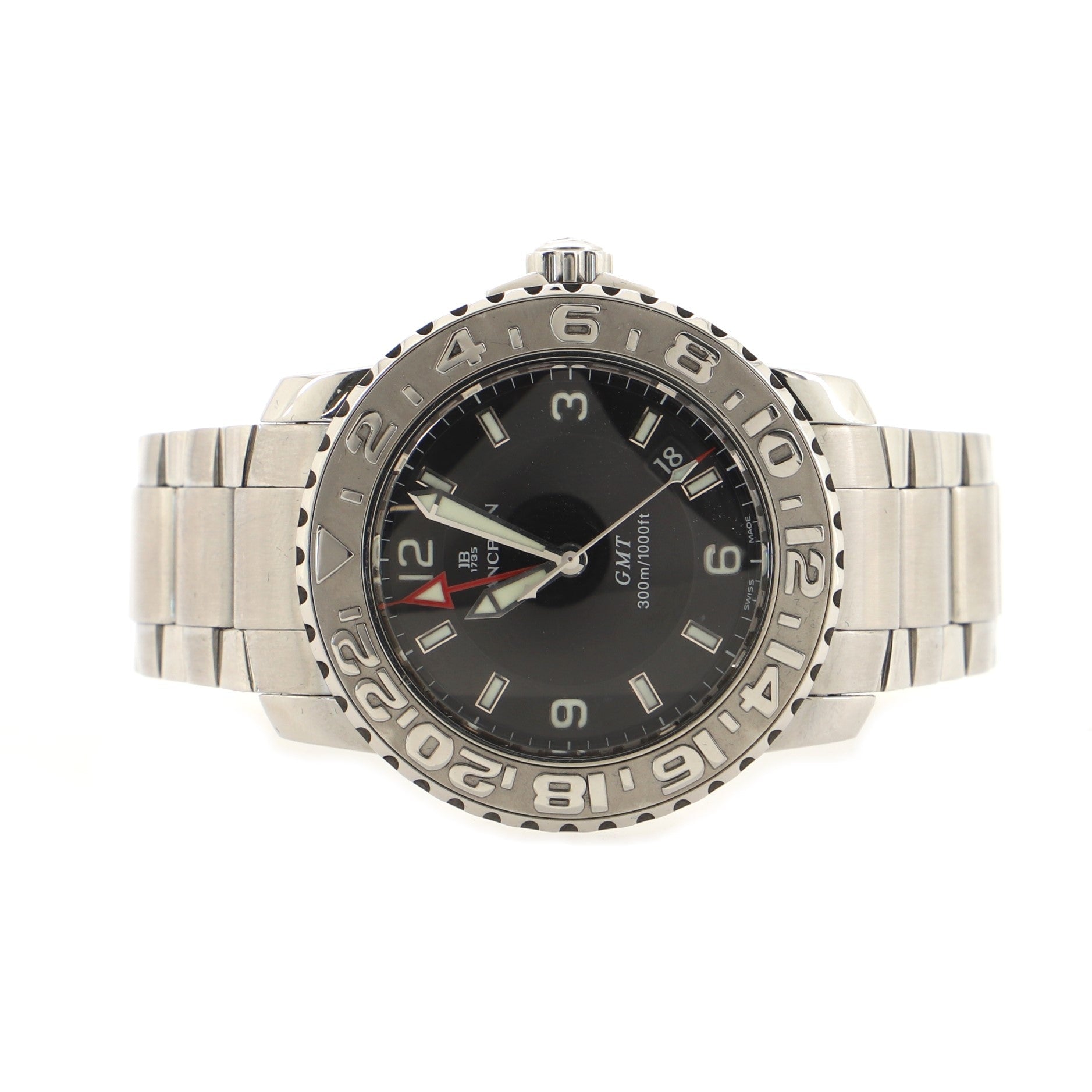 Fifty Fathoms Trilogy GMT Automatic Watch Stainless Steel 40