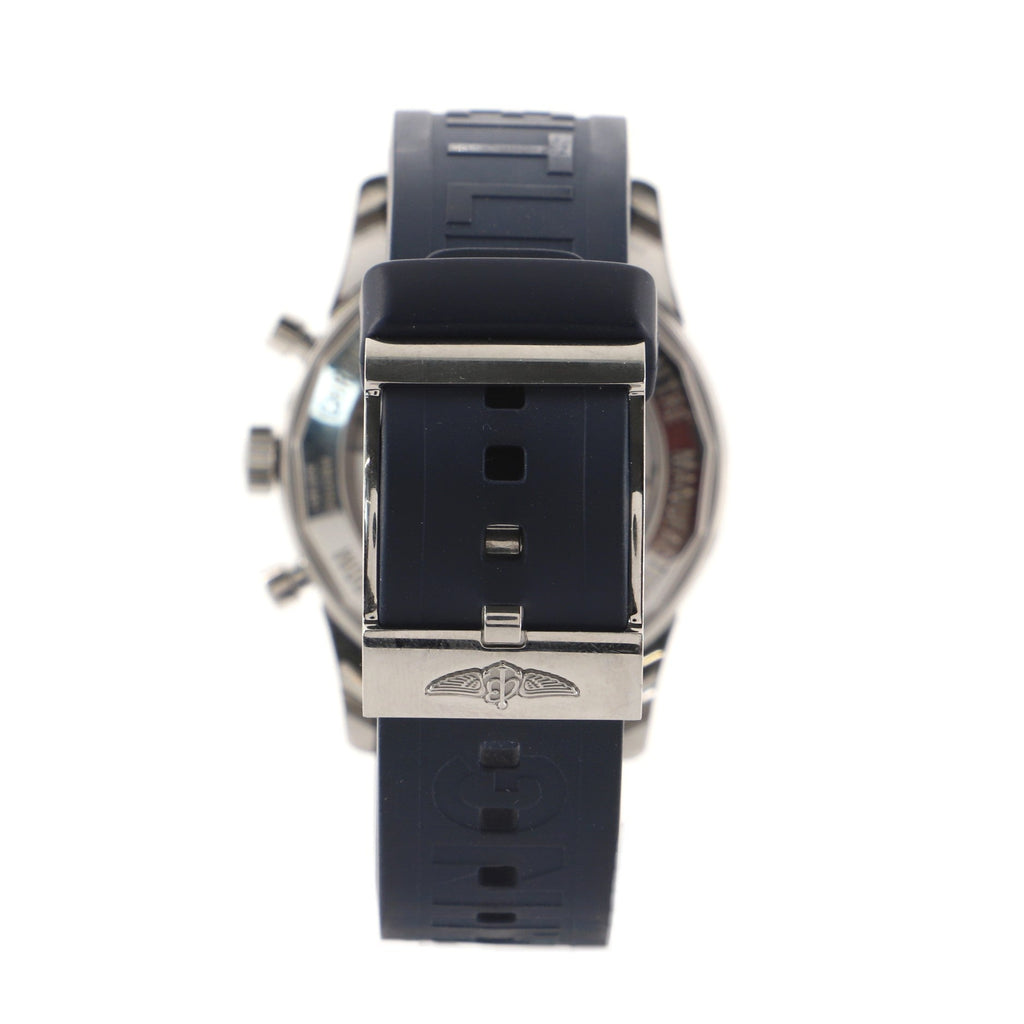 Transocean Chronograph Automatic Watch Stainless Steel and Leather 42