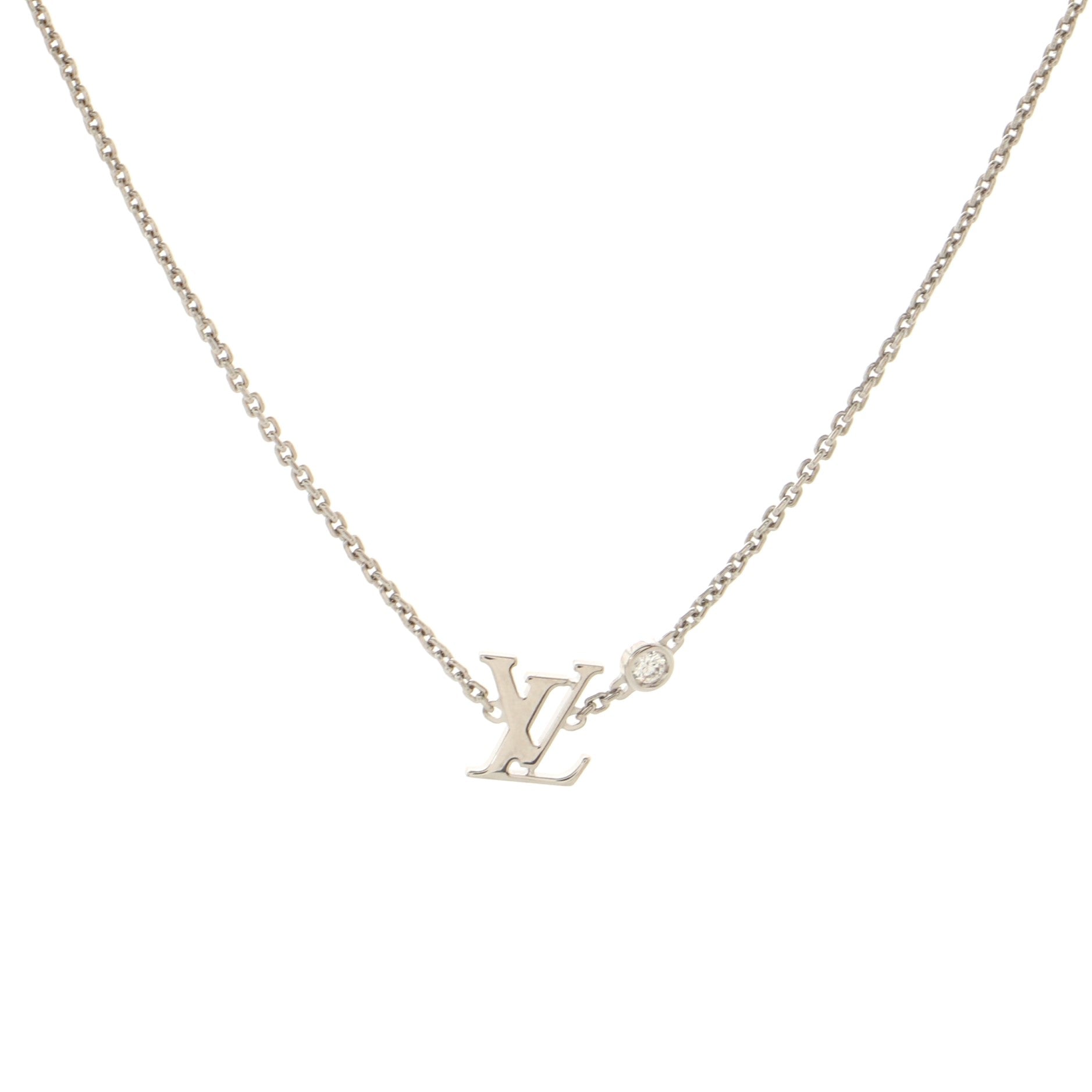 Idylle Blossom Pendant Necklace 18K White Gold