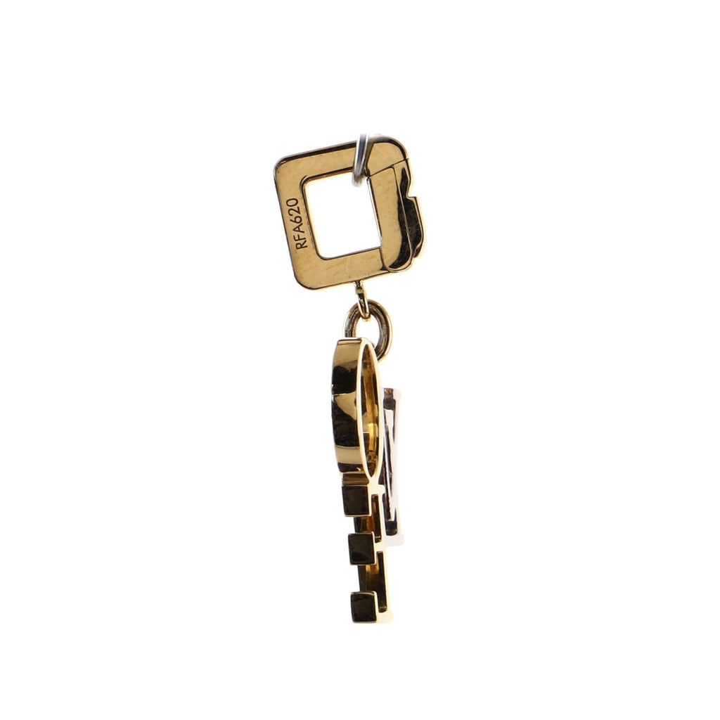 LOVE Charm Necklace 18K Yellow Gold and 18K White Gold