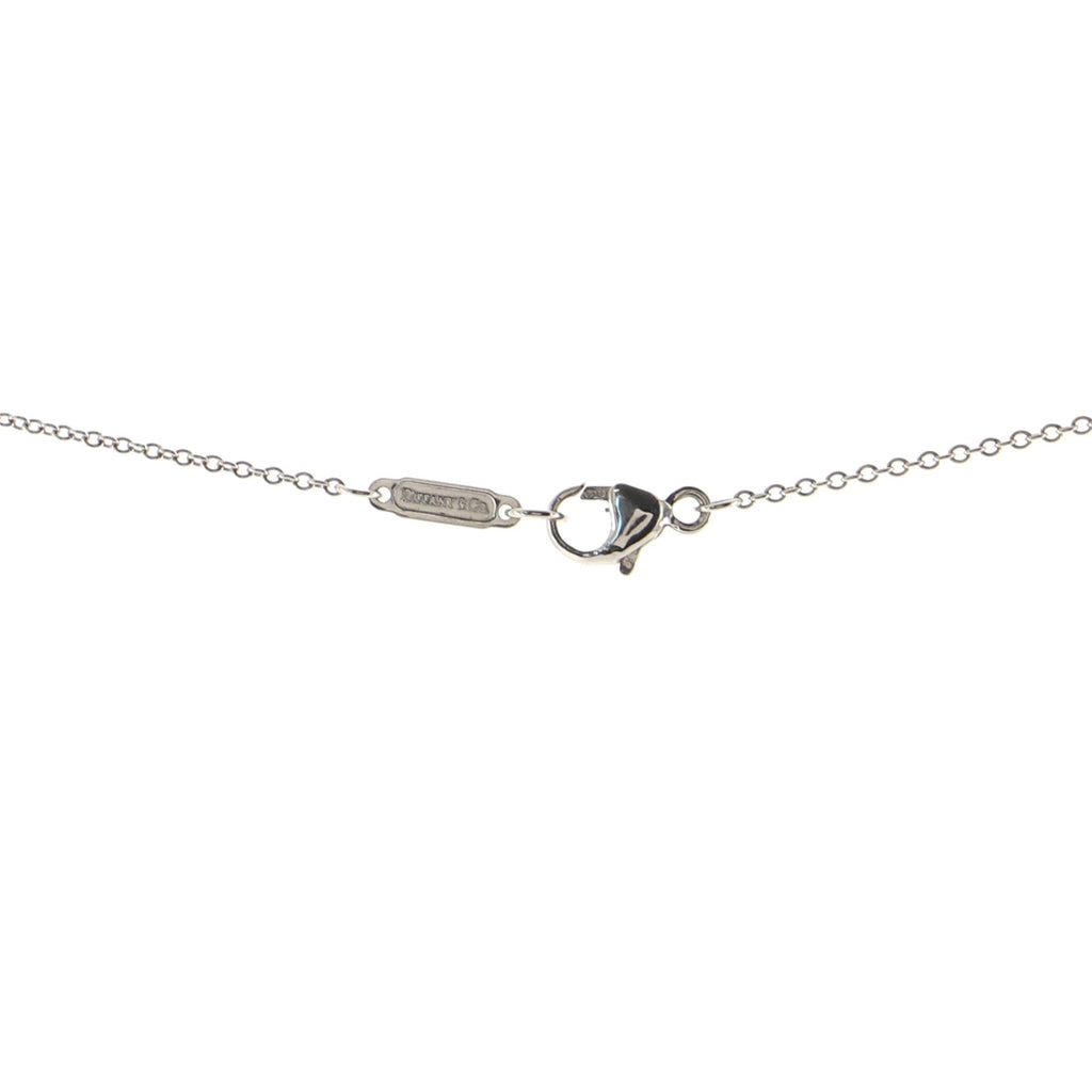 Jazz Graduated Drop Pendant Necklace Platinum and Diamonds