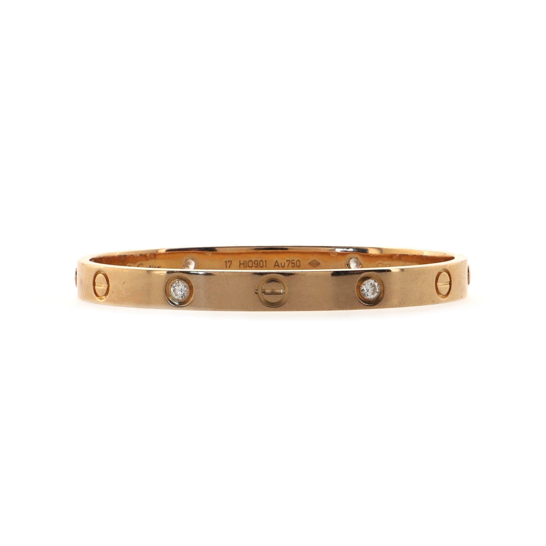 Love 4 Diamond Bracelet 18K Rose Gold with Diamonds
