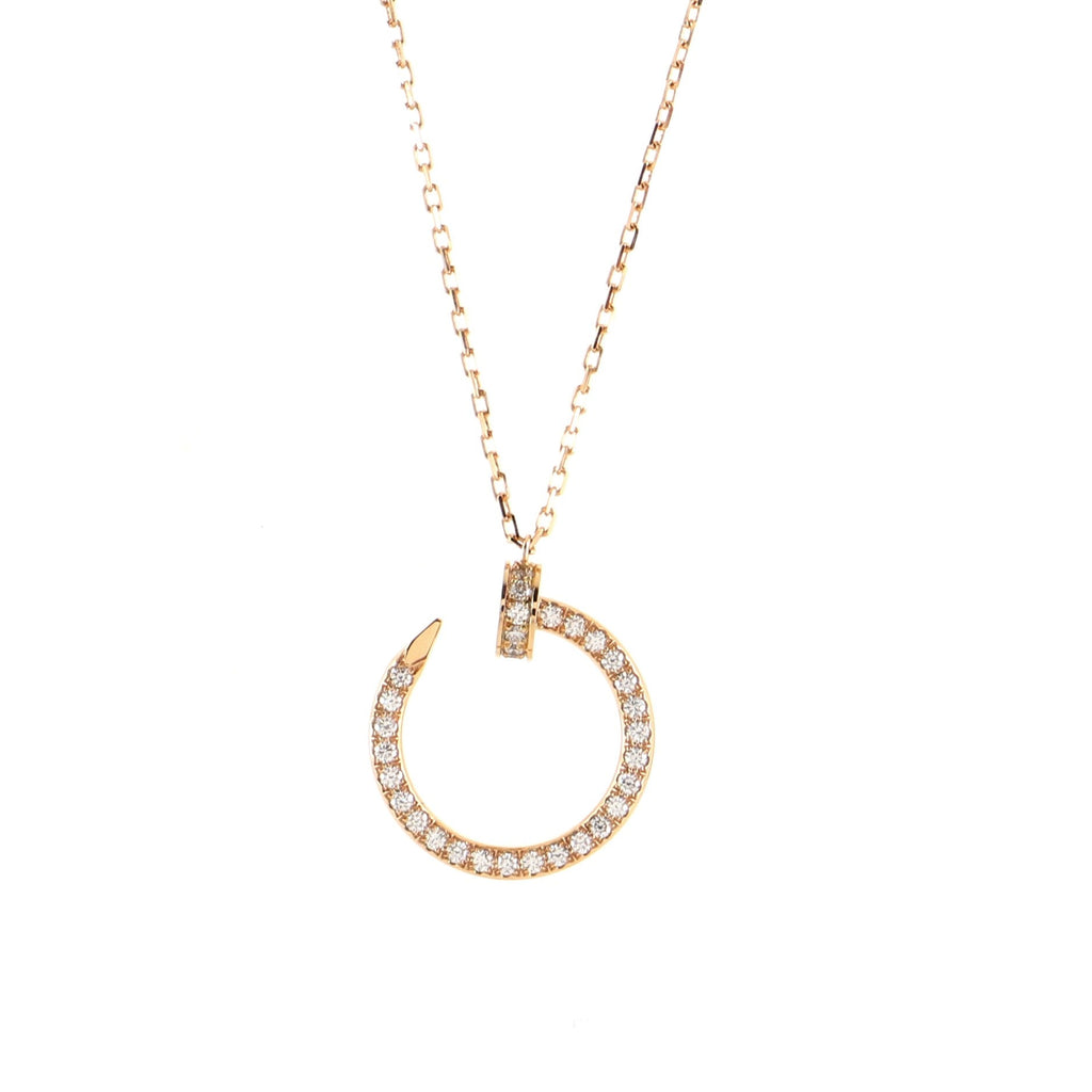 Juste Un Clou Pendant Necklace 18K Rose Gold and Diamonds