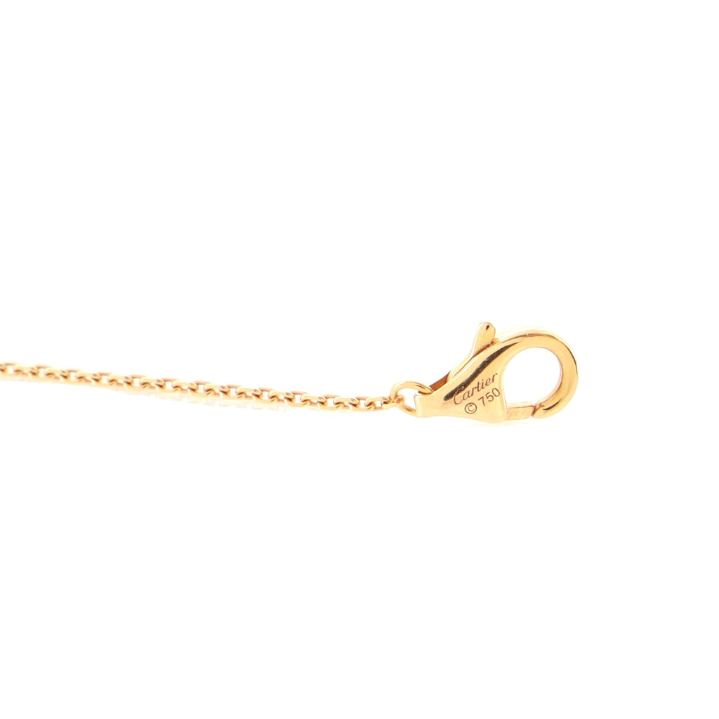 6 Diamond Diamants Legers Necklace 18K Yellow Gold with Diamonds