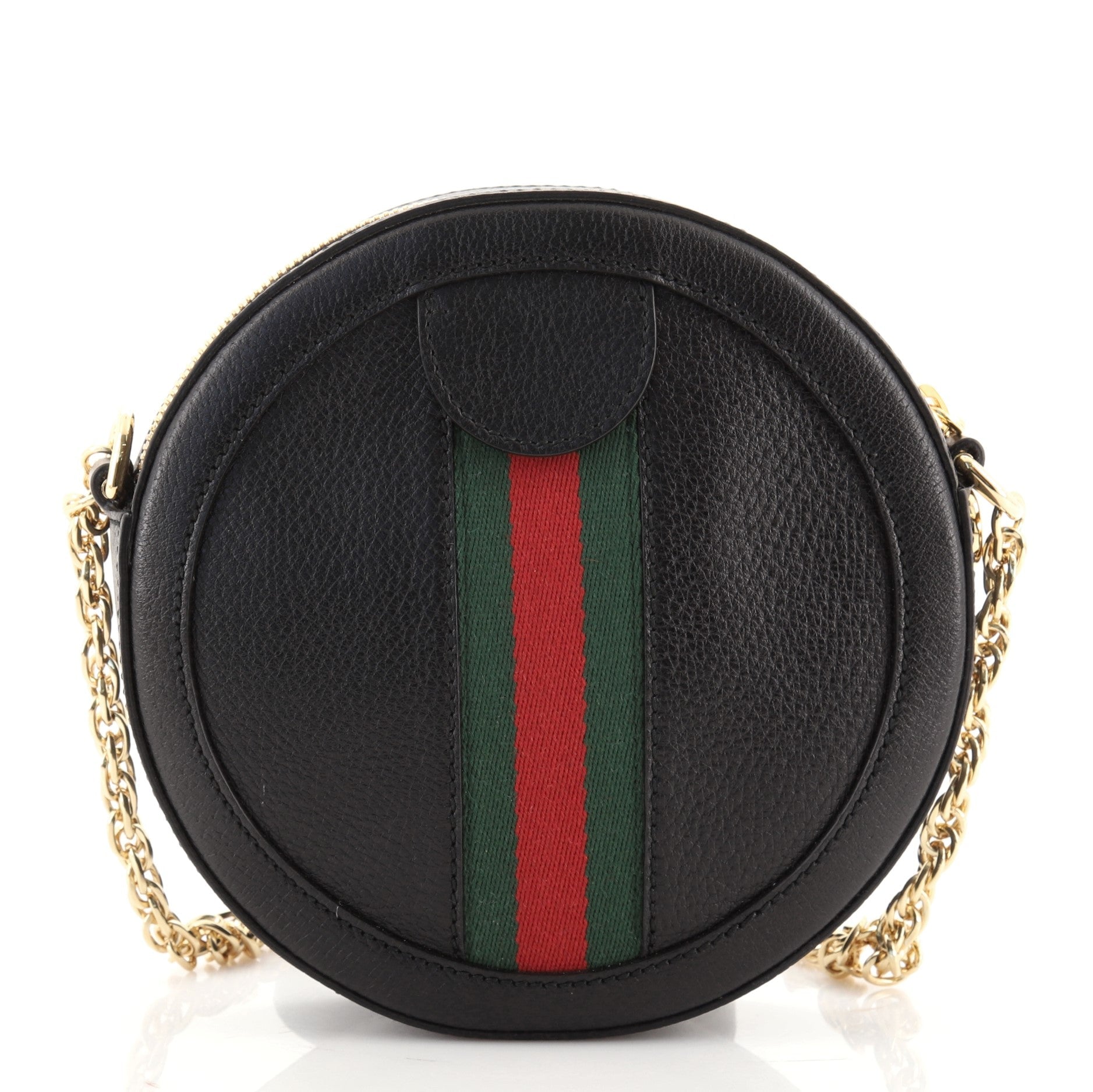 Ophidia Round Shoulder Bag Leather Mini