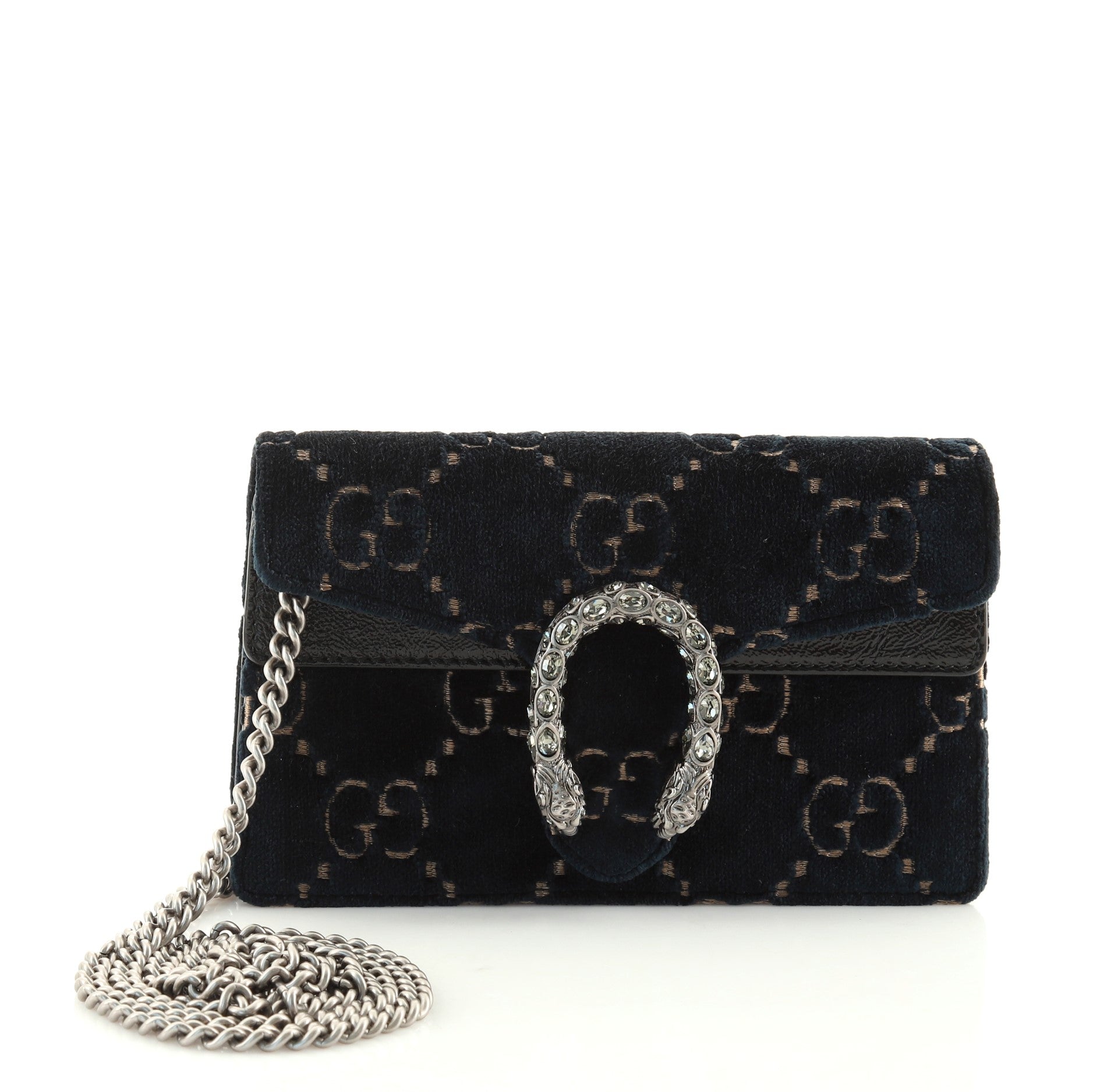 Dionysus Bag GG Velvet Super Mini