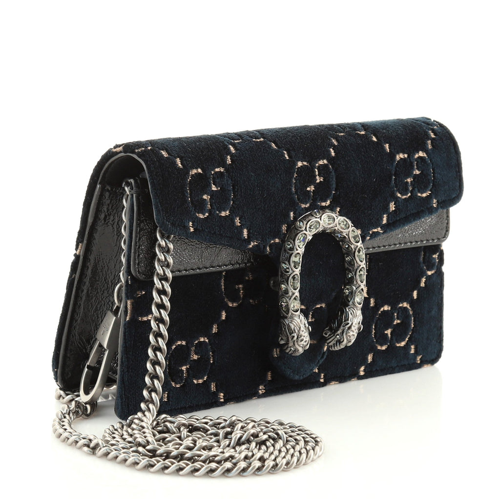 Dionysus Bag GG Velvet Super Mini