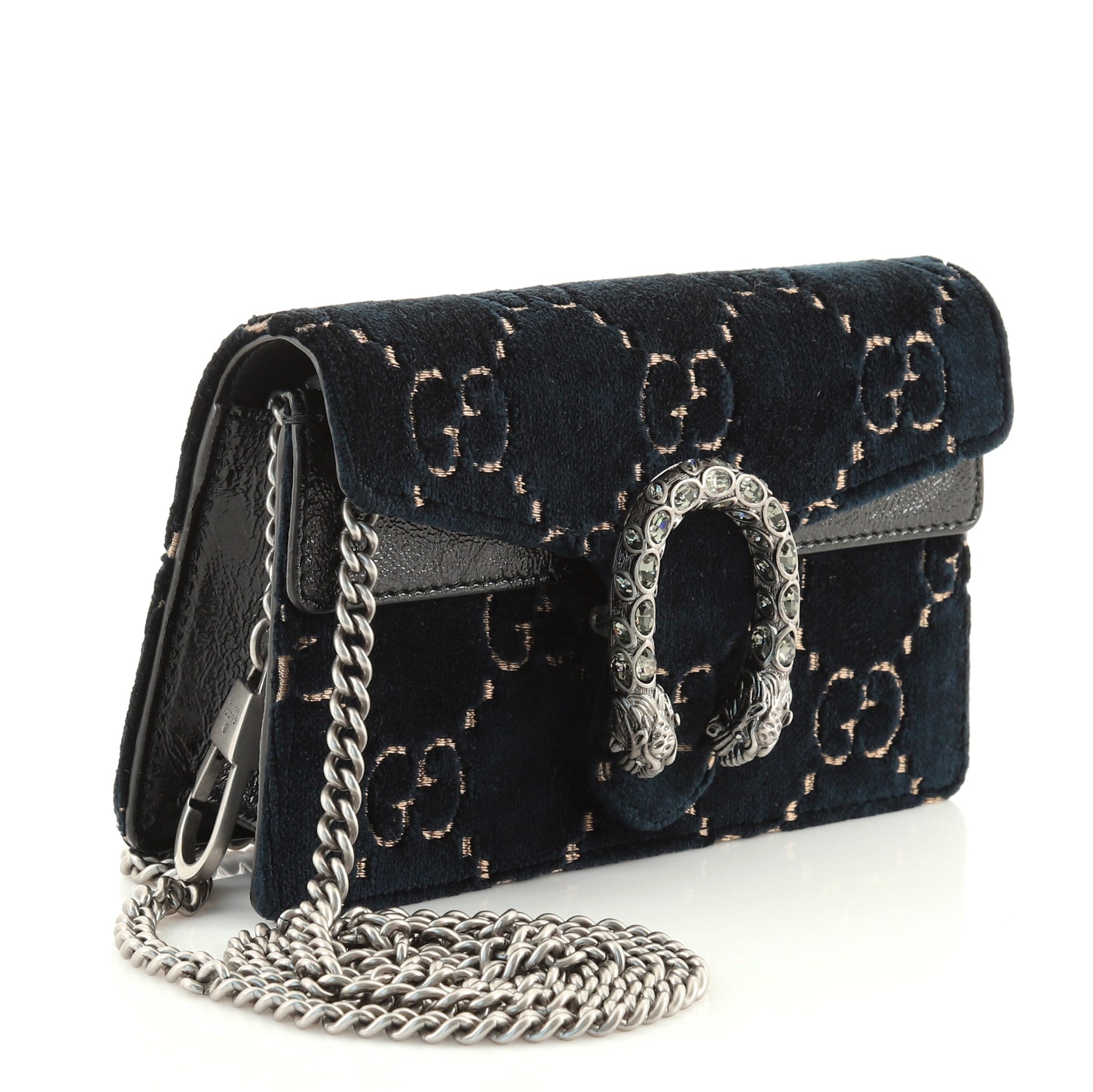 Dionysus Bag GG Velvet Super Mini