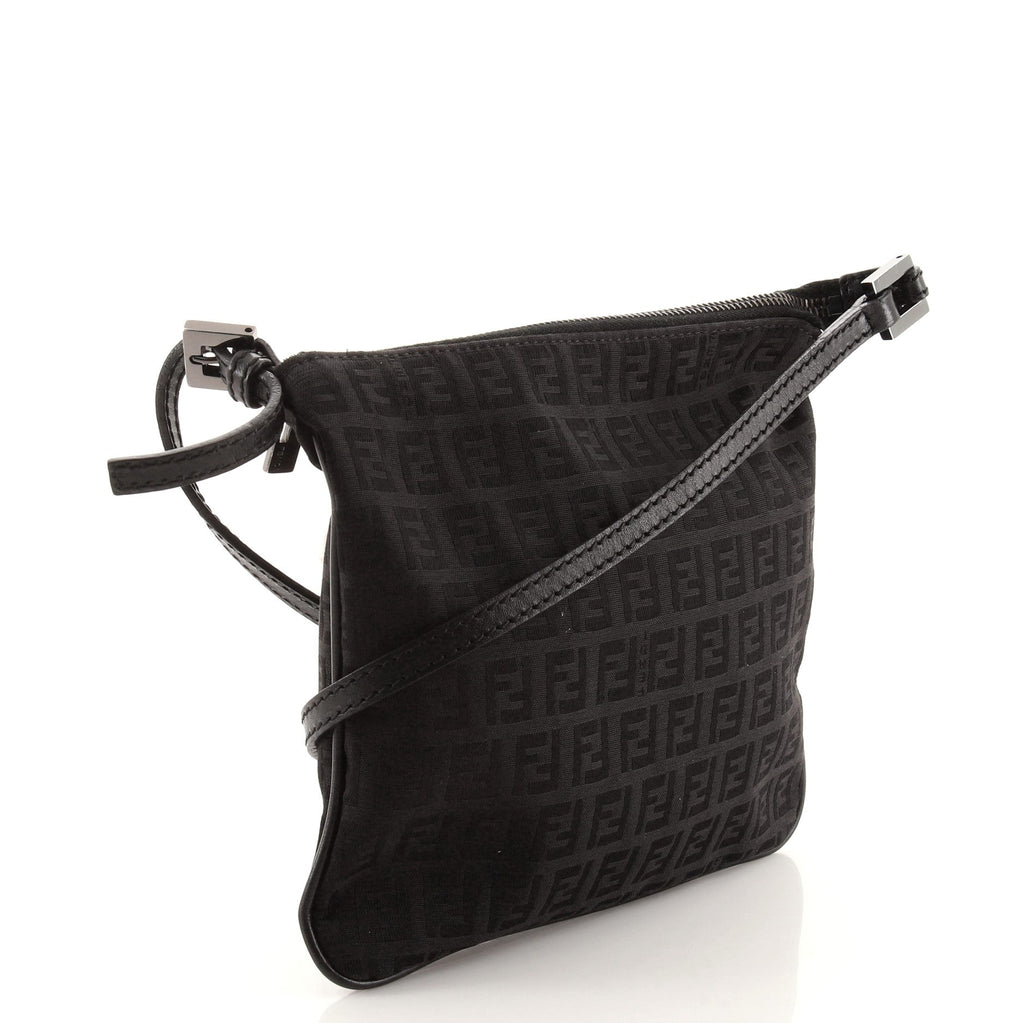 Vintage Flat Crossbody Bag Zucchino Canvas Mini