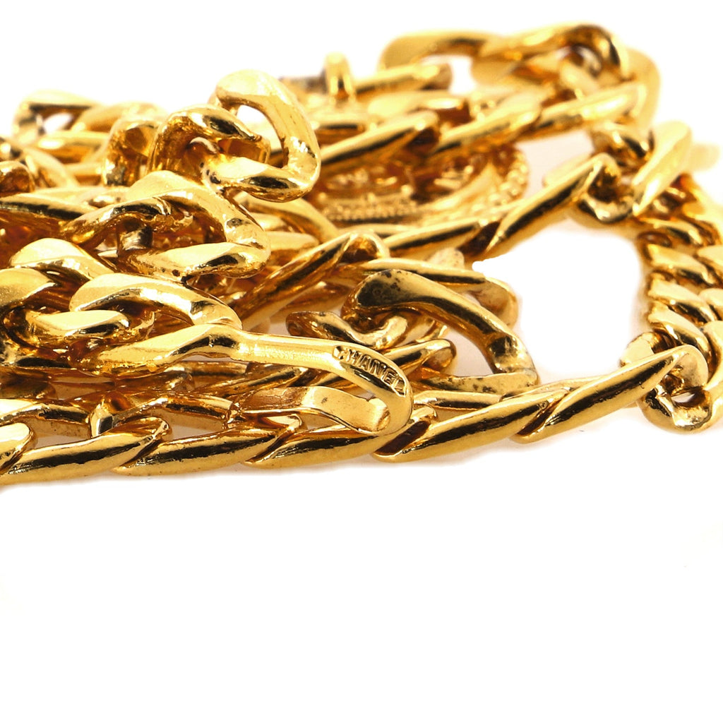 Vintage Medallion Chain Belt Metal 95