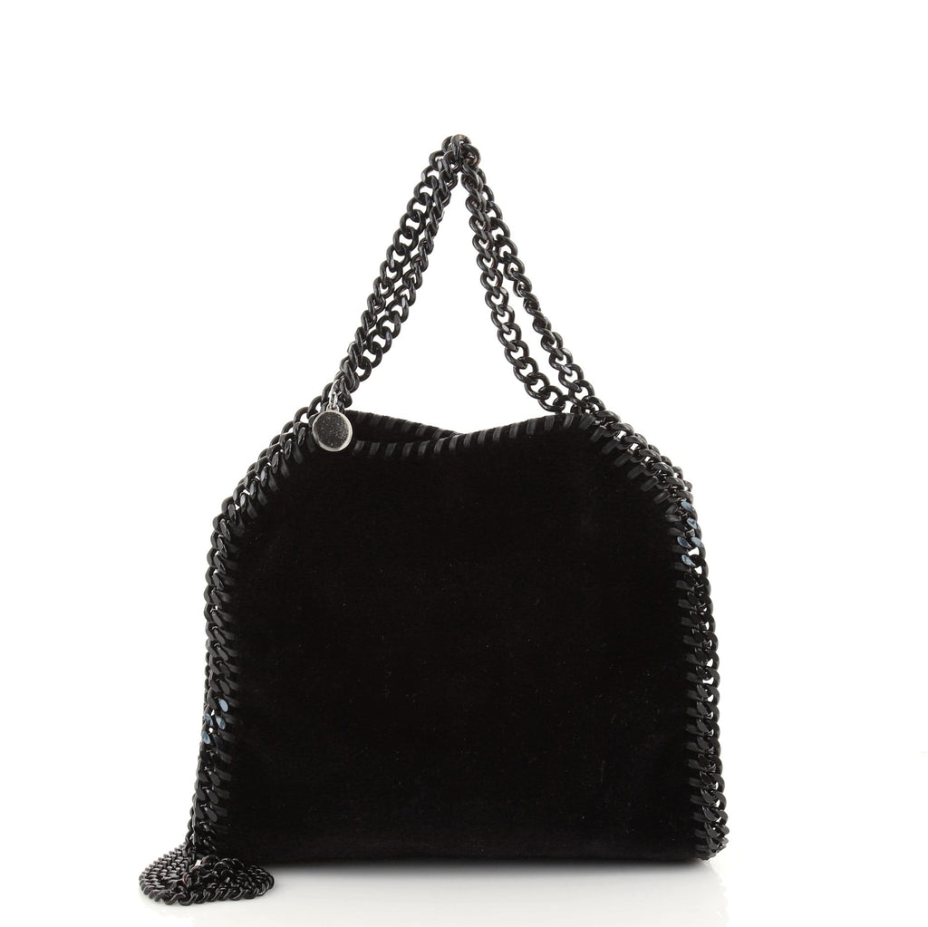 Falabella Fold Over Crossbody Bag Velvet Mini