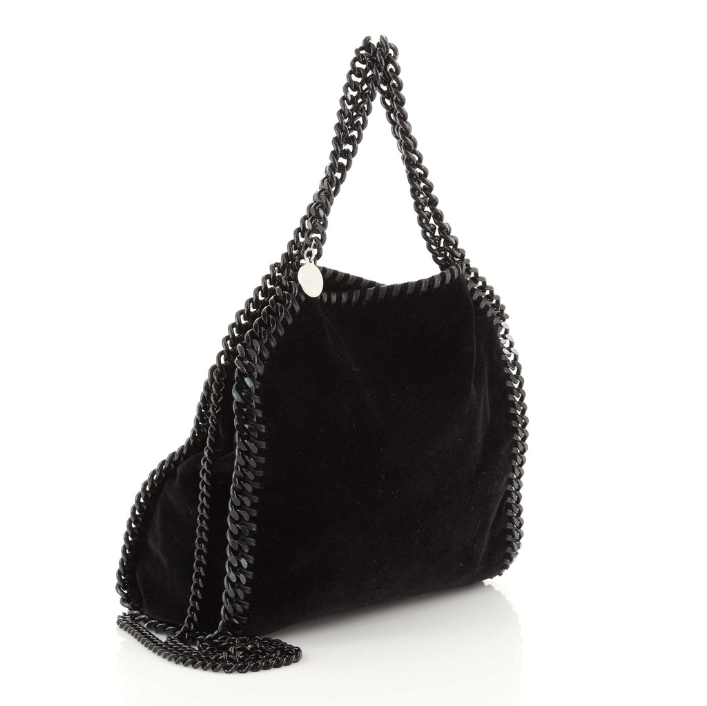 Falabella Fold Over Crossbody Bag Velvet Mini