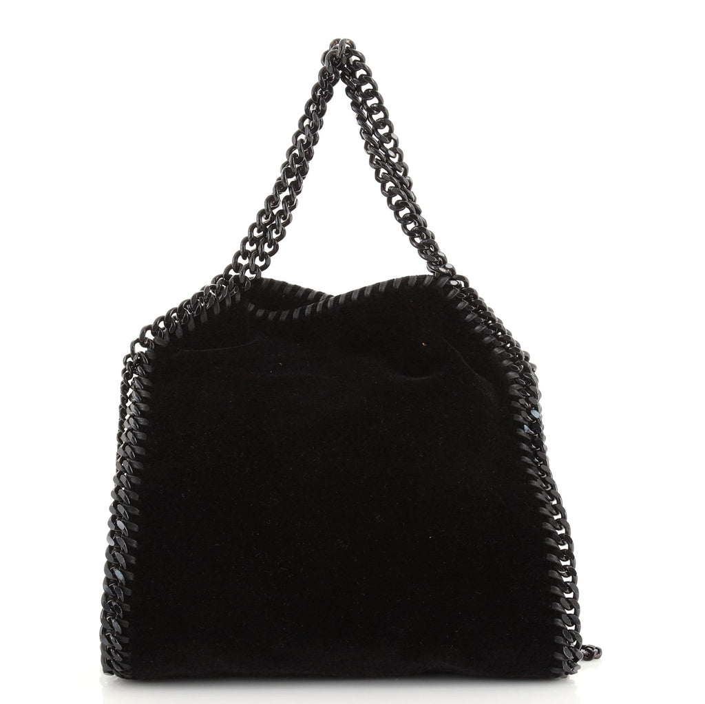 Falabella Fold Over Crossbody Bag Velvet Mini