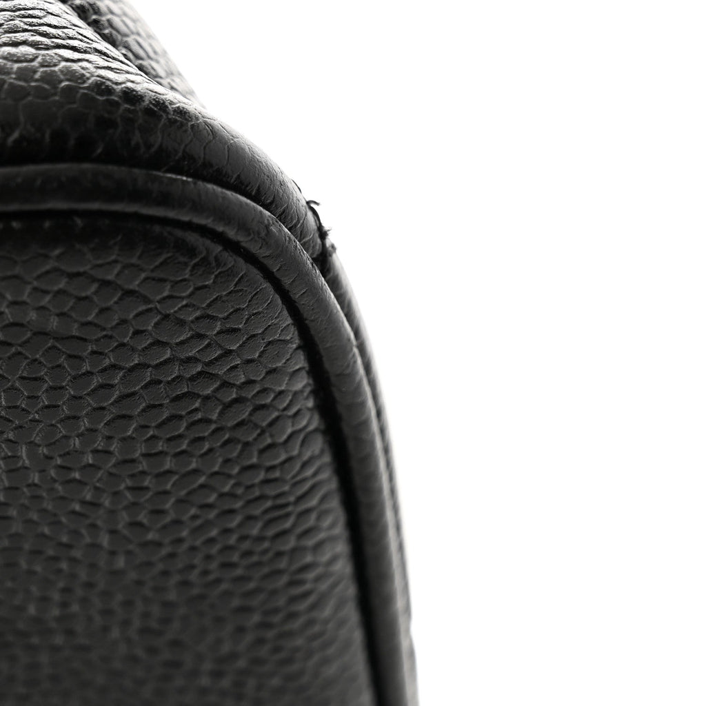 Caviar Quilted Medallion Tote Black